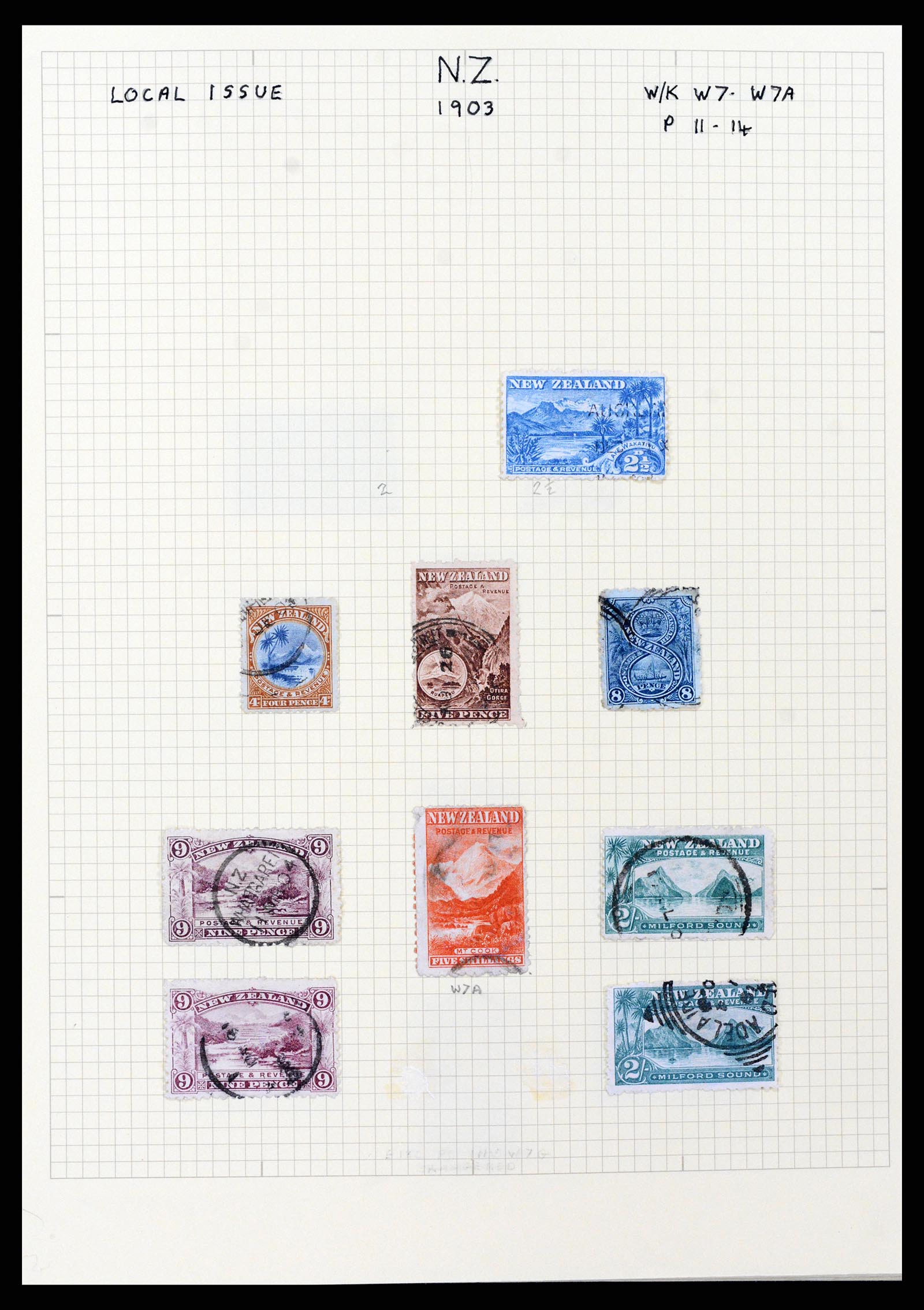 37608 015 - Postzegelverzameling 37608 Nieuw Zeeland 1874-2014.