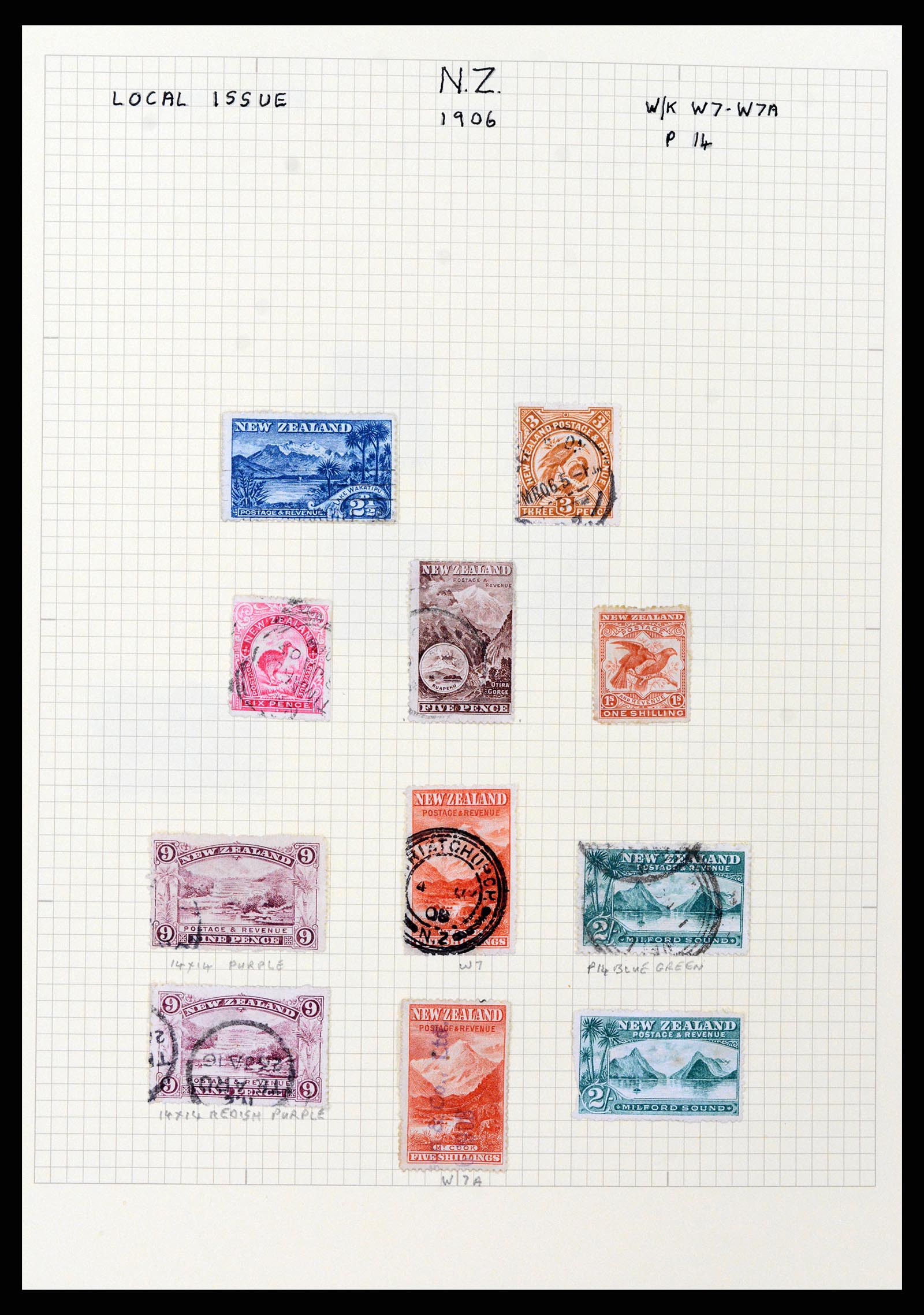 37608 016 - Postzegelverzameling 37608 Nieuw Zeeland 1874-2014.