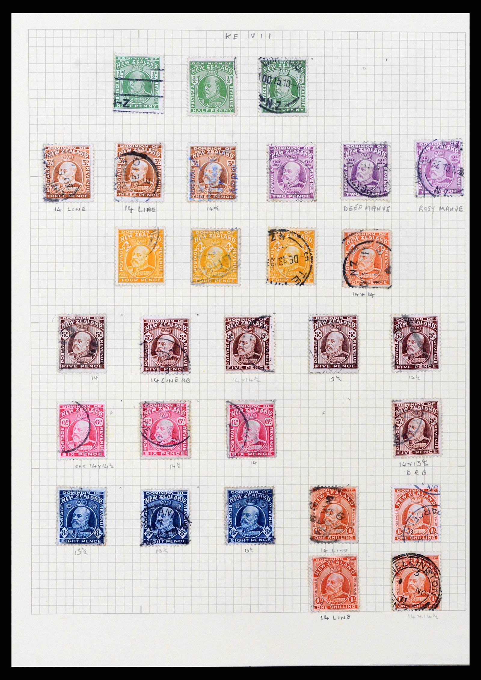37608 026 - Postzegelverzameling 37608 Nieuw Zeeland 1874-2014.