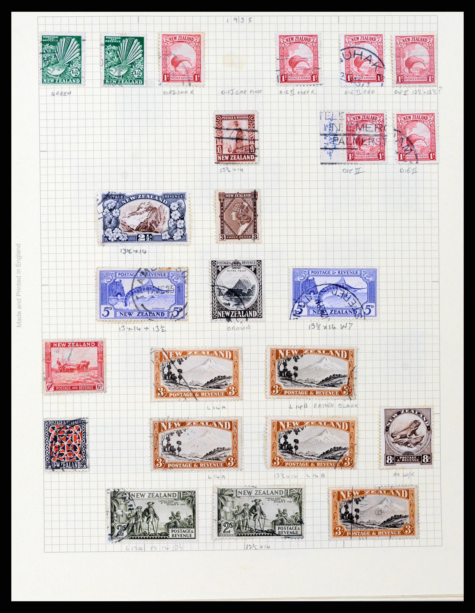 37608 050 - Postzegelverzameling 37608 Nieuw Zeeland 1874-2014.