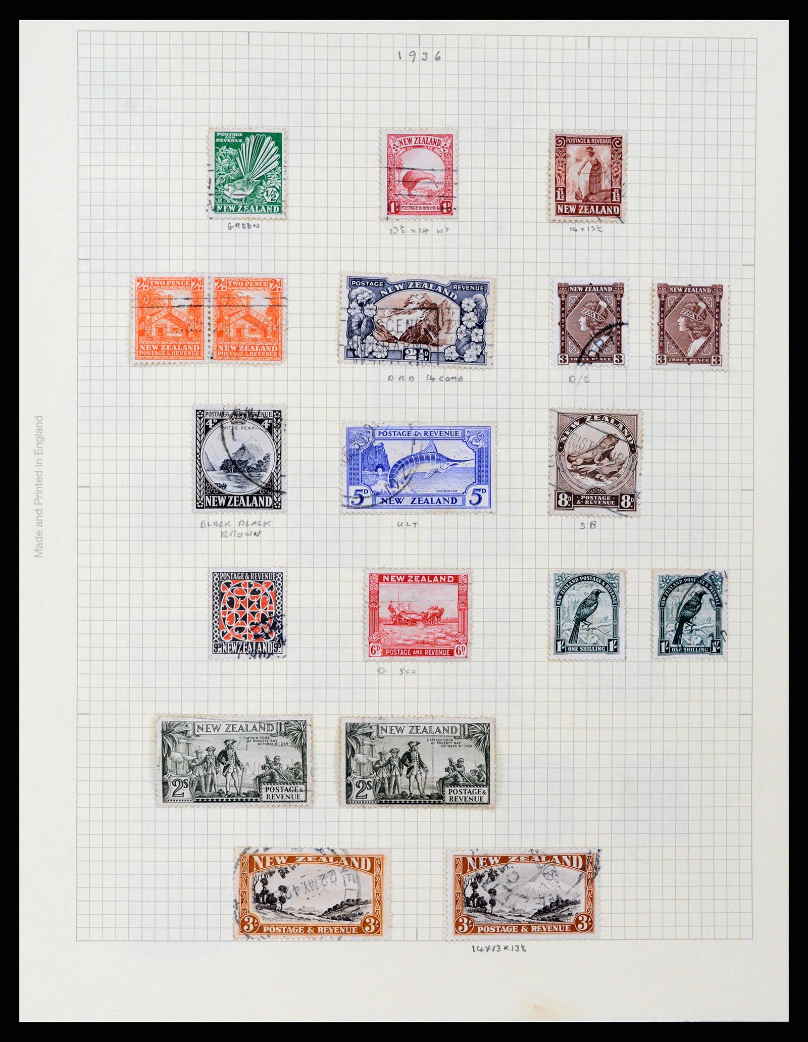 37608 051 - Stamp collection 37608 New Zealand 1874-2014.