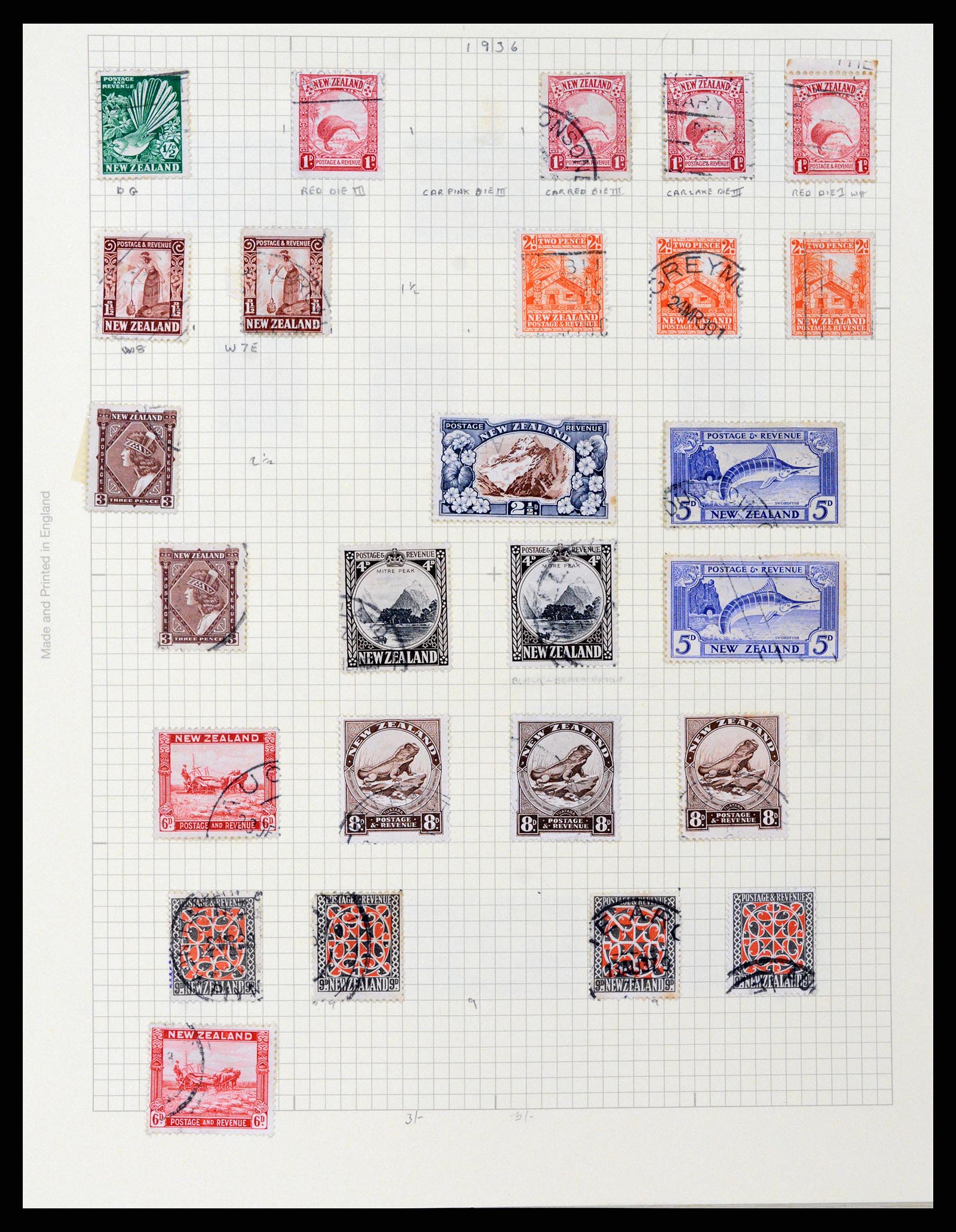 37608 052 - Postzegelverzameling 37608 Nieuw Zeeland 1874-2014.