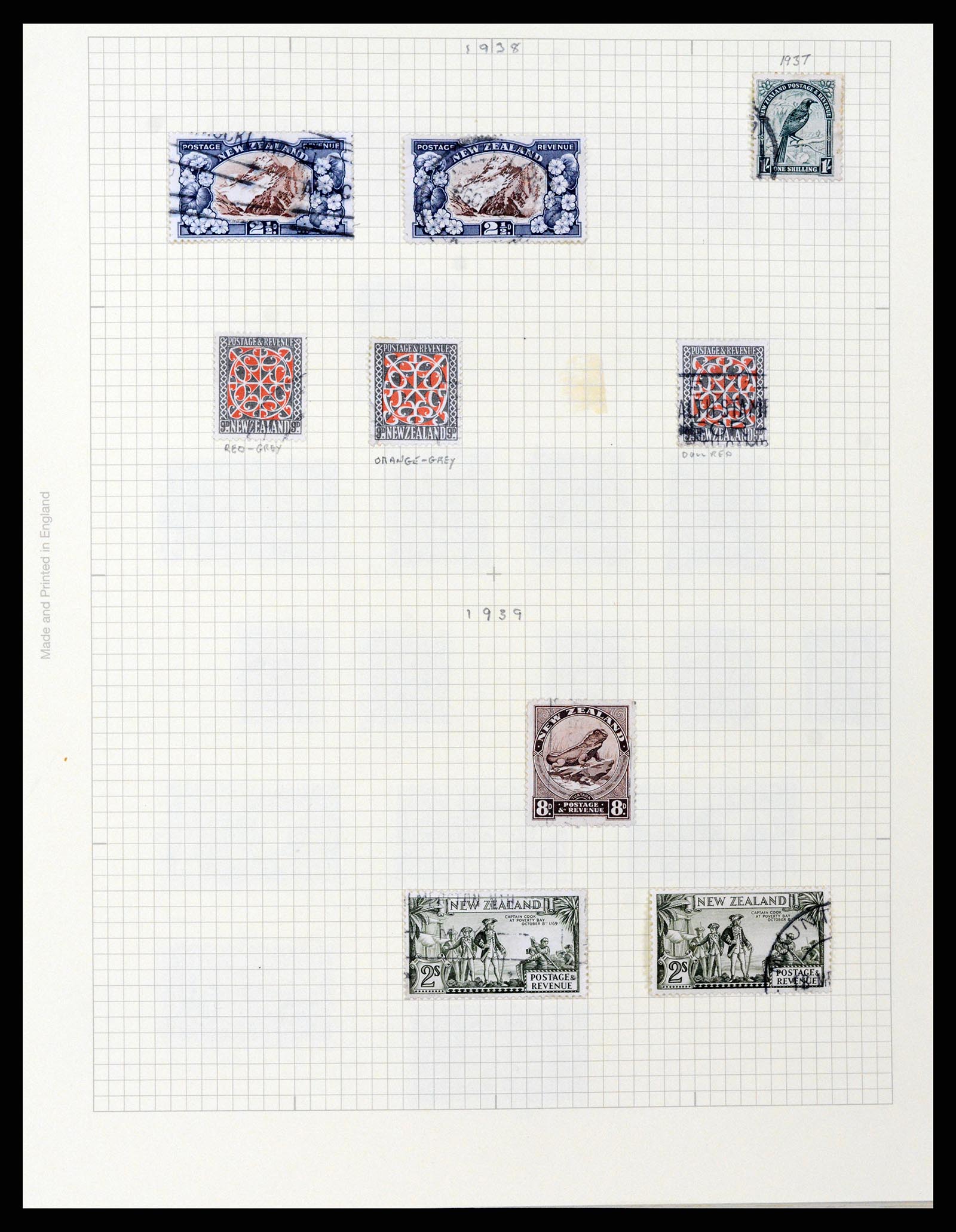 37608 053 - Postzegelverzameling 37608 Nieuw Zeeland 1874-2014.