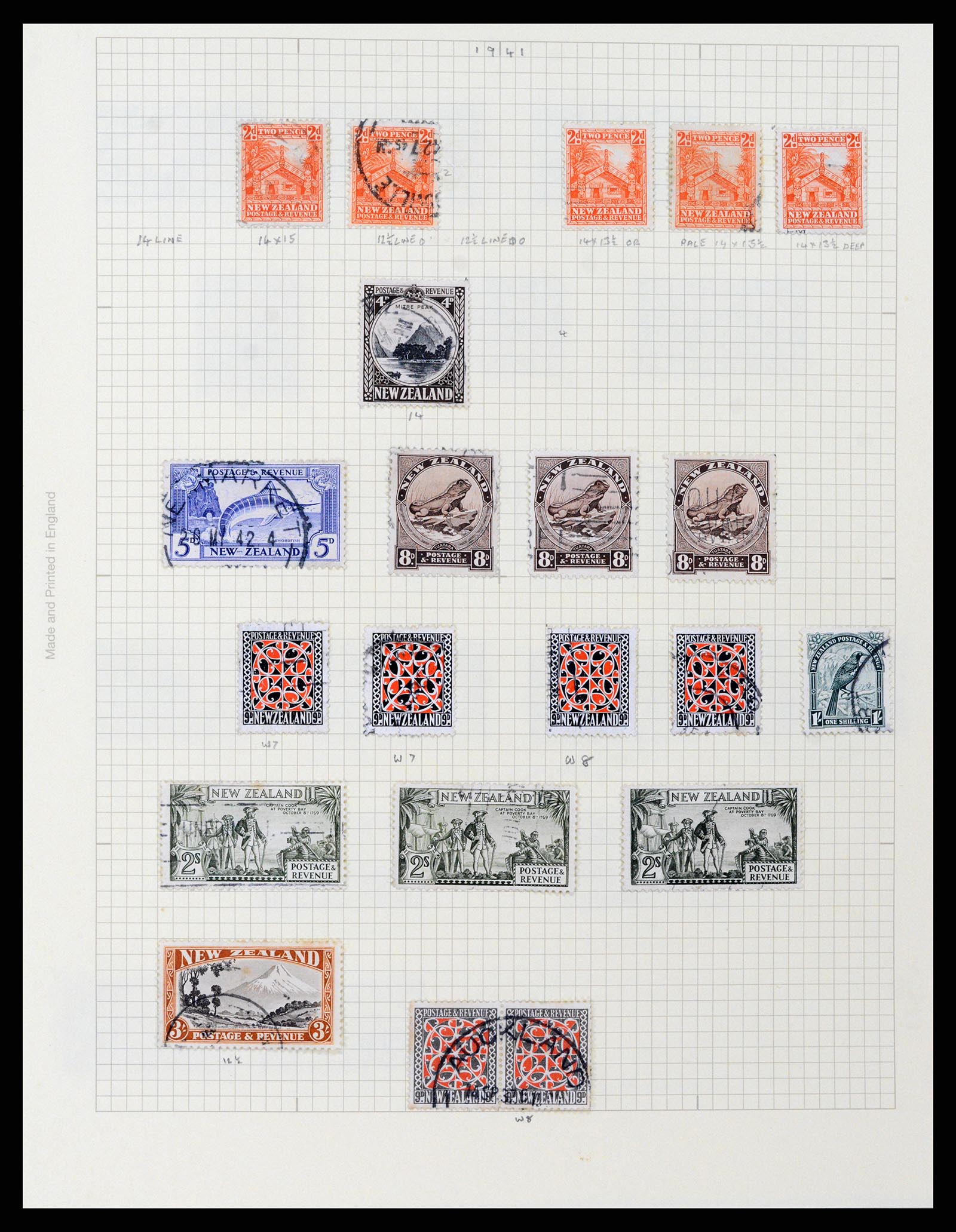 37608 054 - Postzegelverzameling 37608 Nieuw Zeeland 1874-2014.