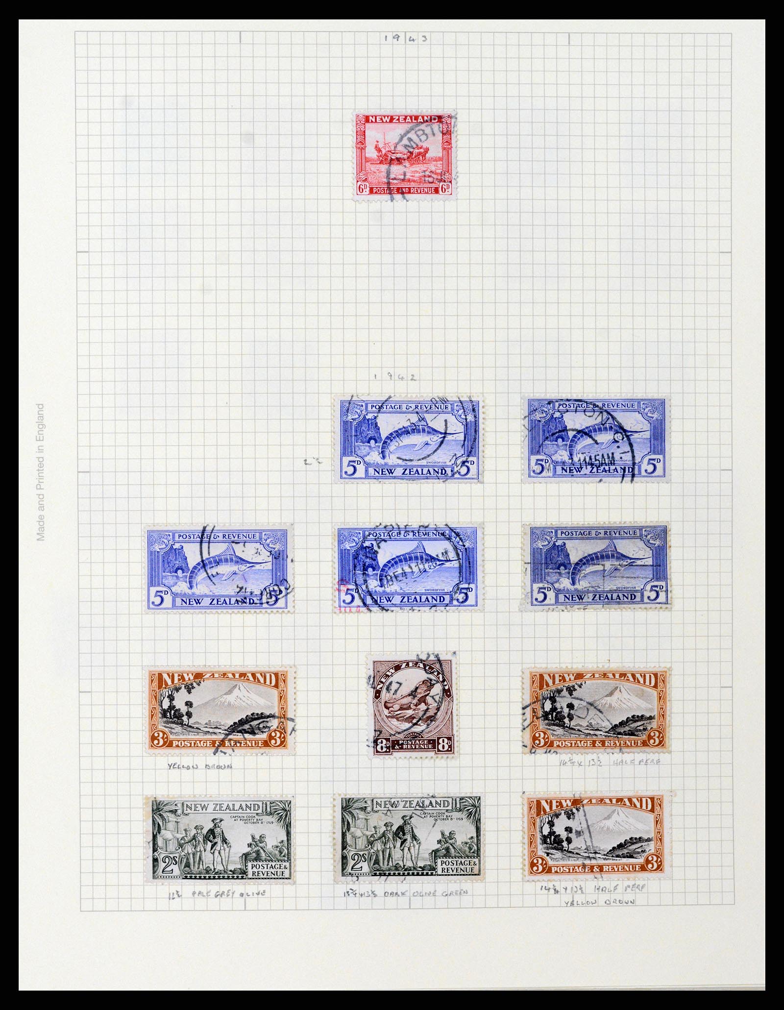 37608 056 - Postzegelverzameling 37608 Nieuw Zeeland 1874-2014.