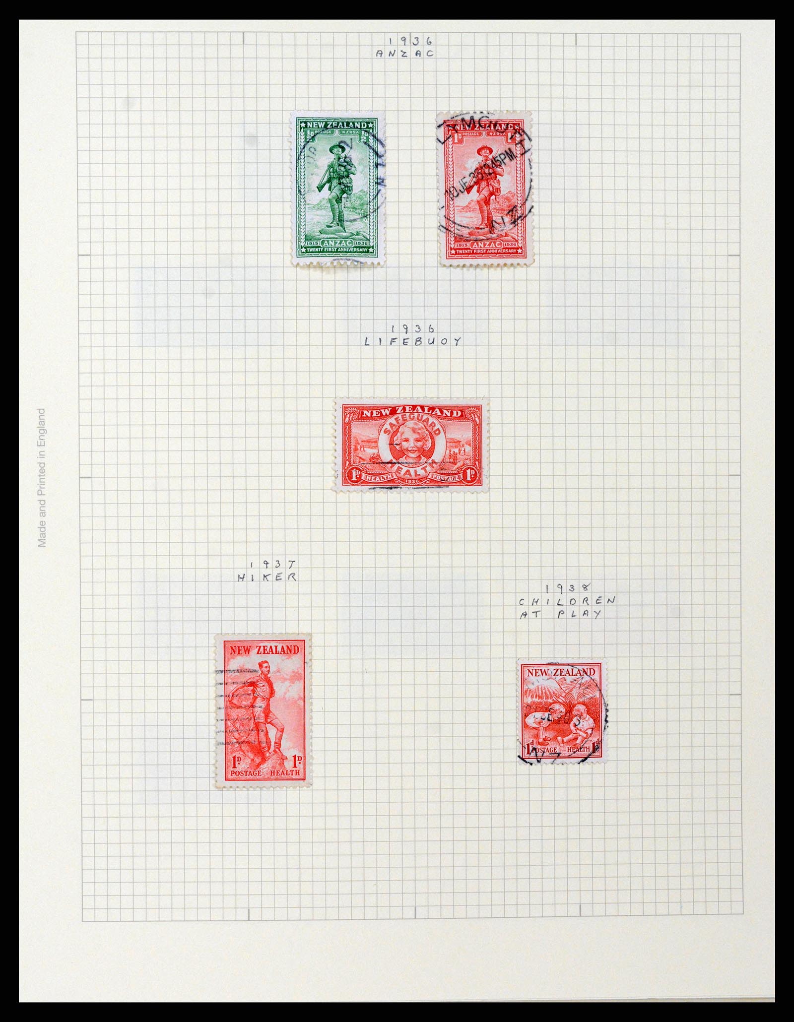 37608 061 - Postzegelverzameling 37608 Nieuw Zeeland 1874-2014.