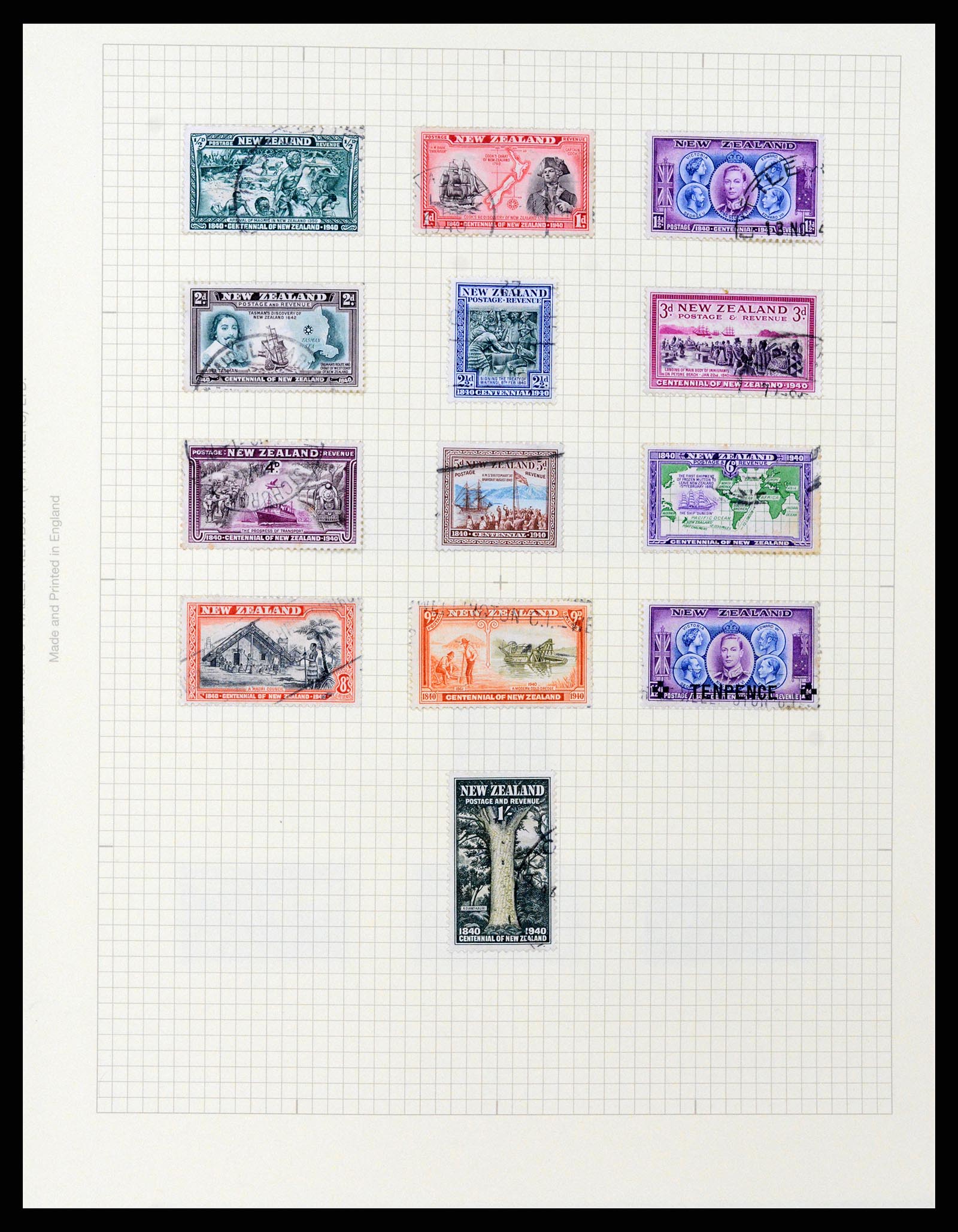 37608 071 - Postzegelverzameling 37608 Nieuw Zeeland 1874-2014.