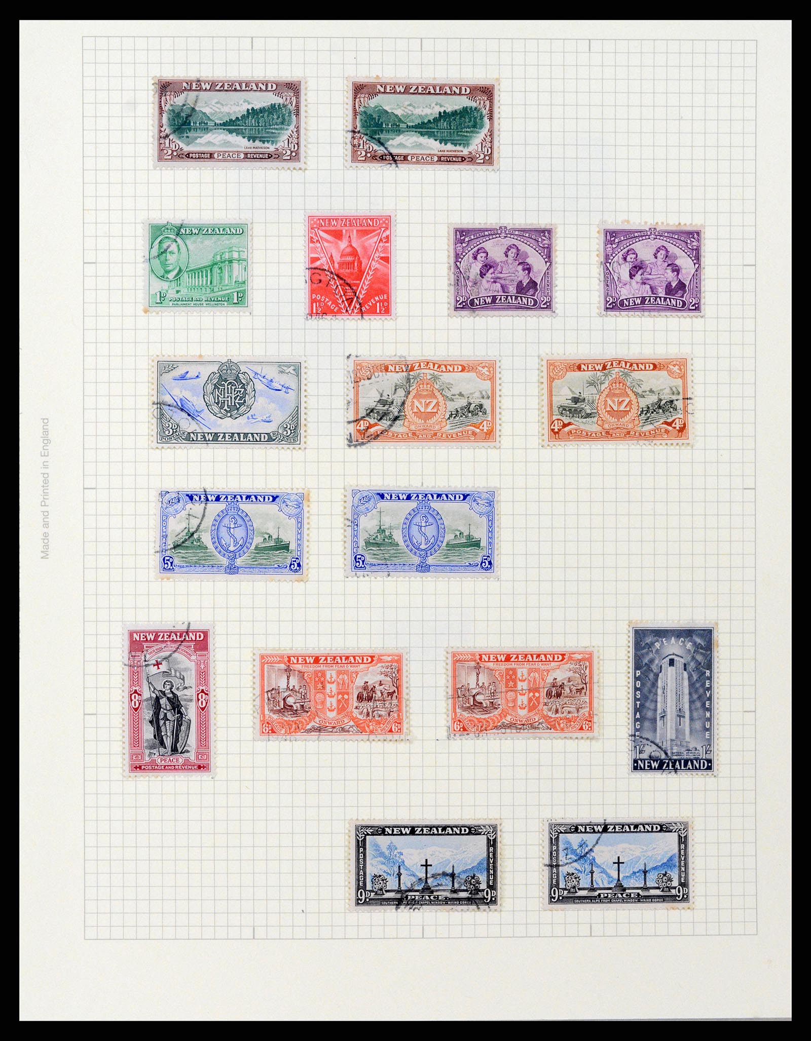 37608 075 - Postzegelverzameling 37608 Nieuw Zeeland 1874-2014.