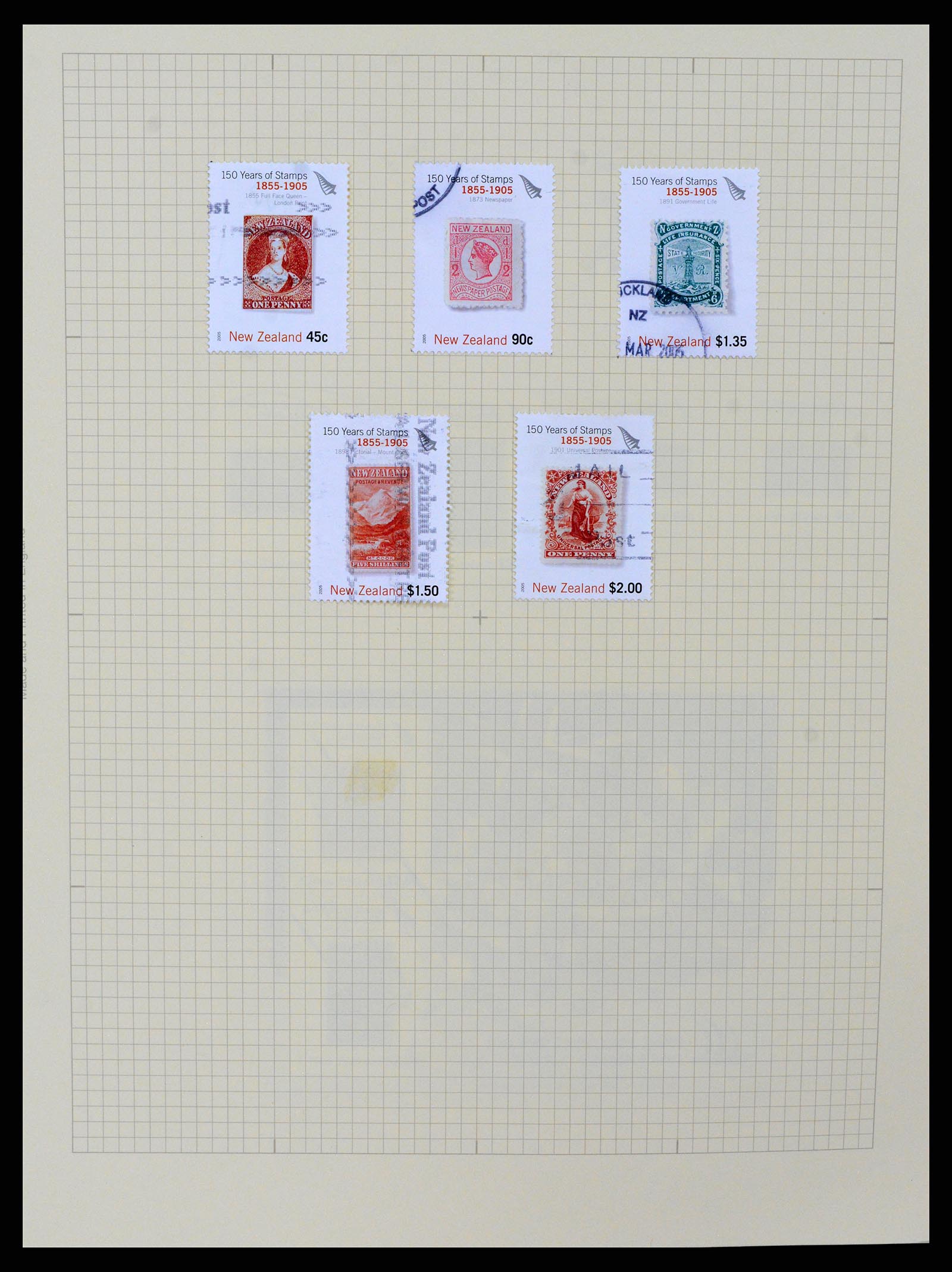 37608 384 - Stamp collection 37608 New Zealand 1874-2014.
