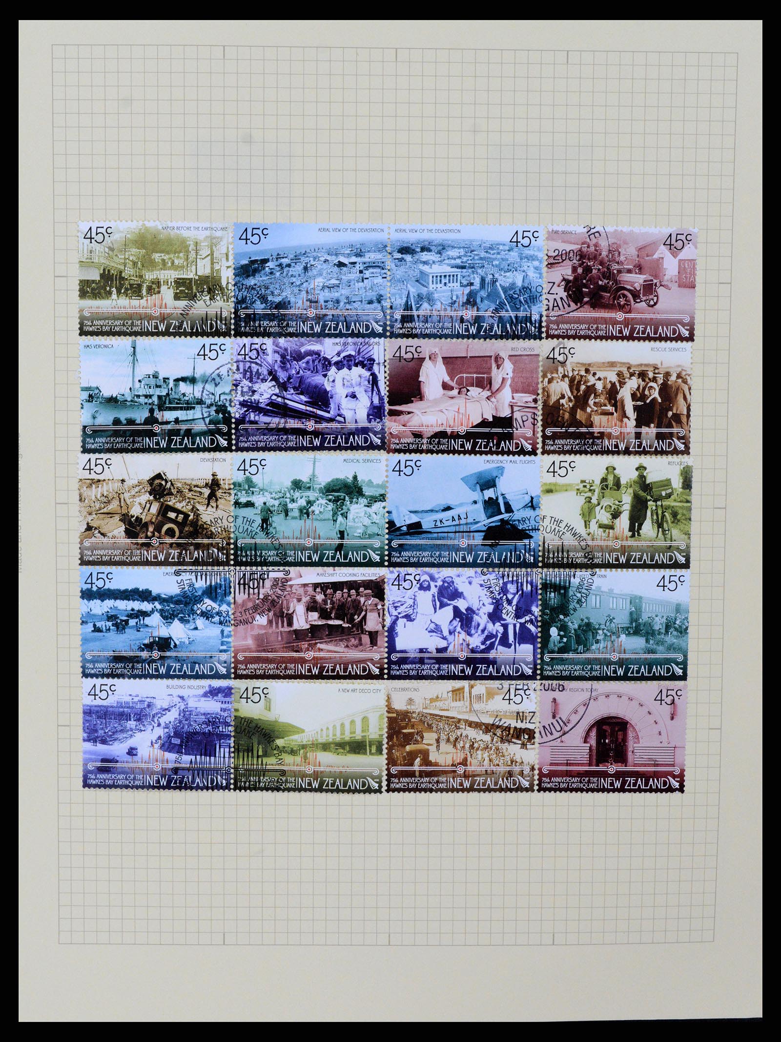 37608 394 - Stamp collection 37608 New Zealand 1874-2014.