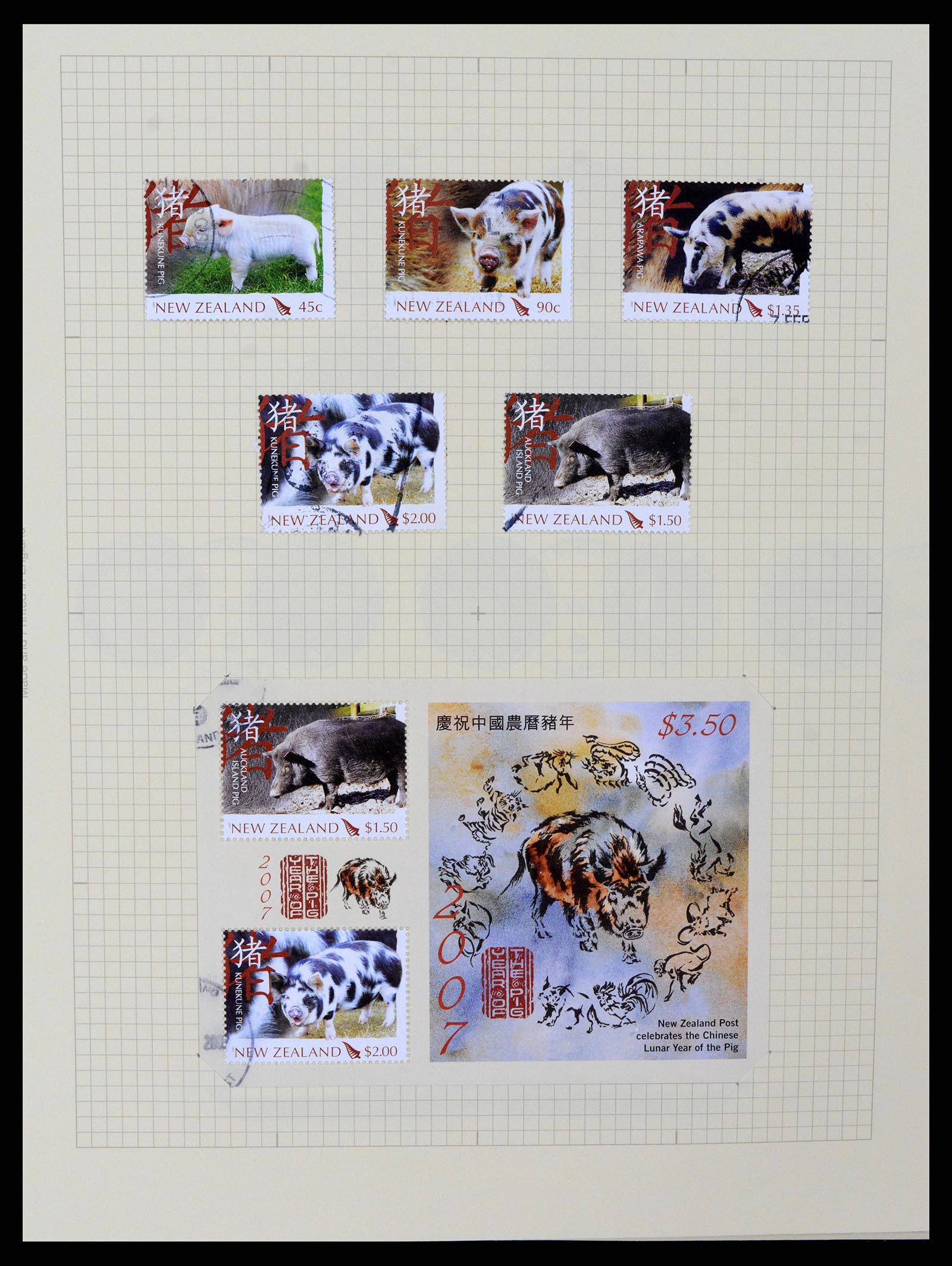 37608 405 - Stamp collection 37608 New Zealand 1874-2014.