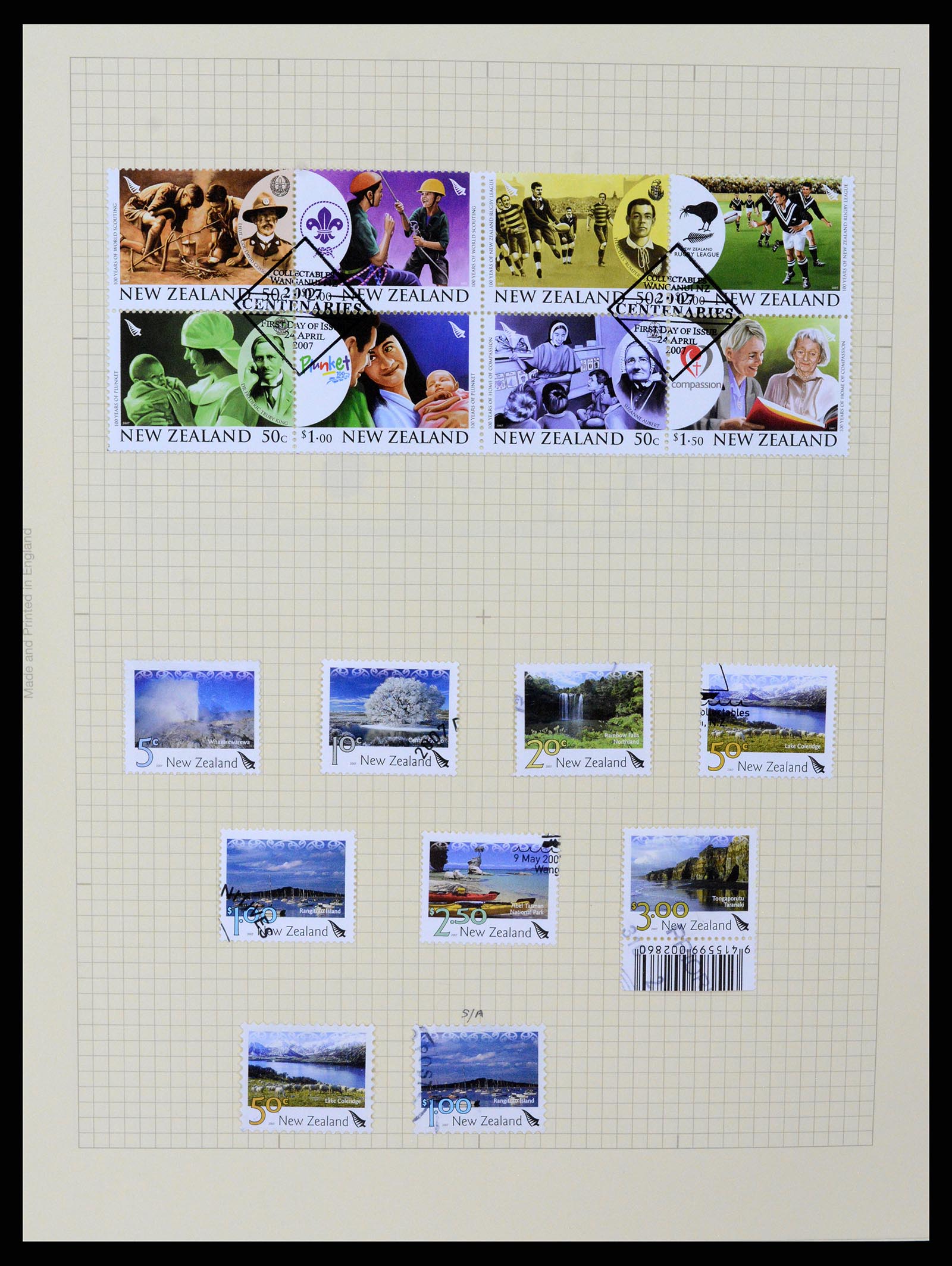37608 407 - Stamp collection 37608 New Zealand 1874-2014.