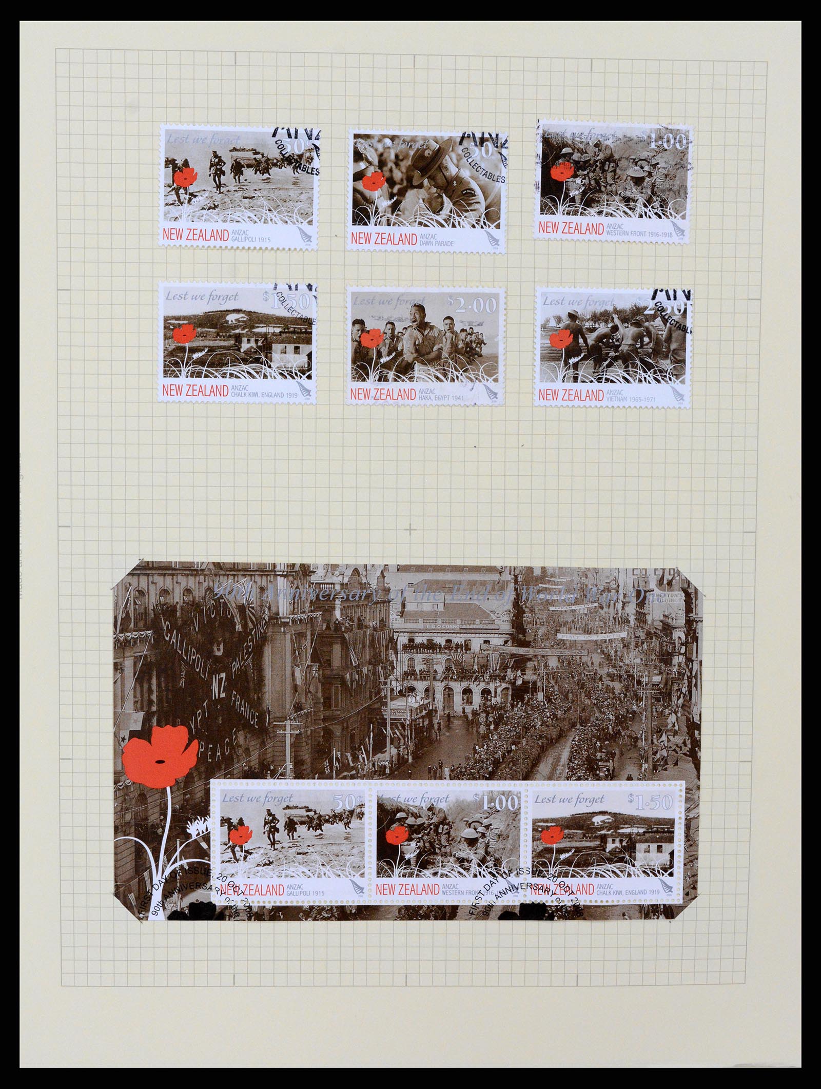37608 420 - Stamp collection 37608 New Zealand 1874-2014.