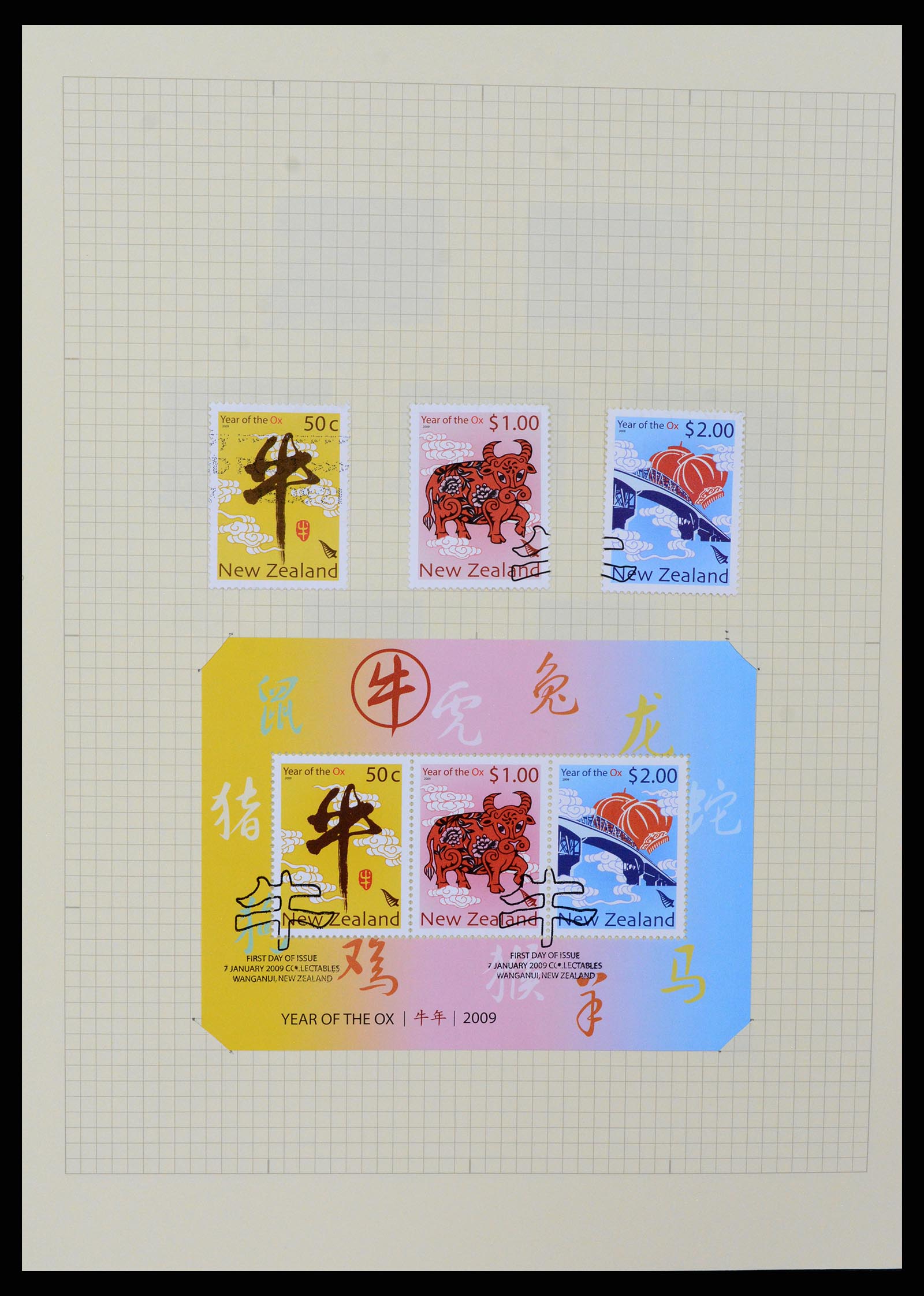 37608 429 - Postzegelverzameling 37608 Nieuw Zeeland 1874-2014.