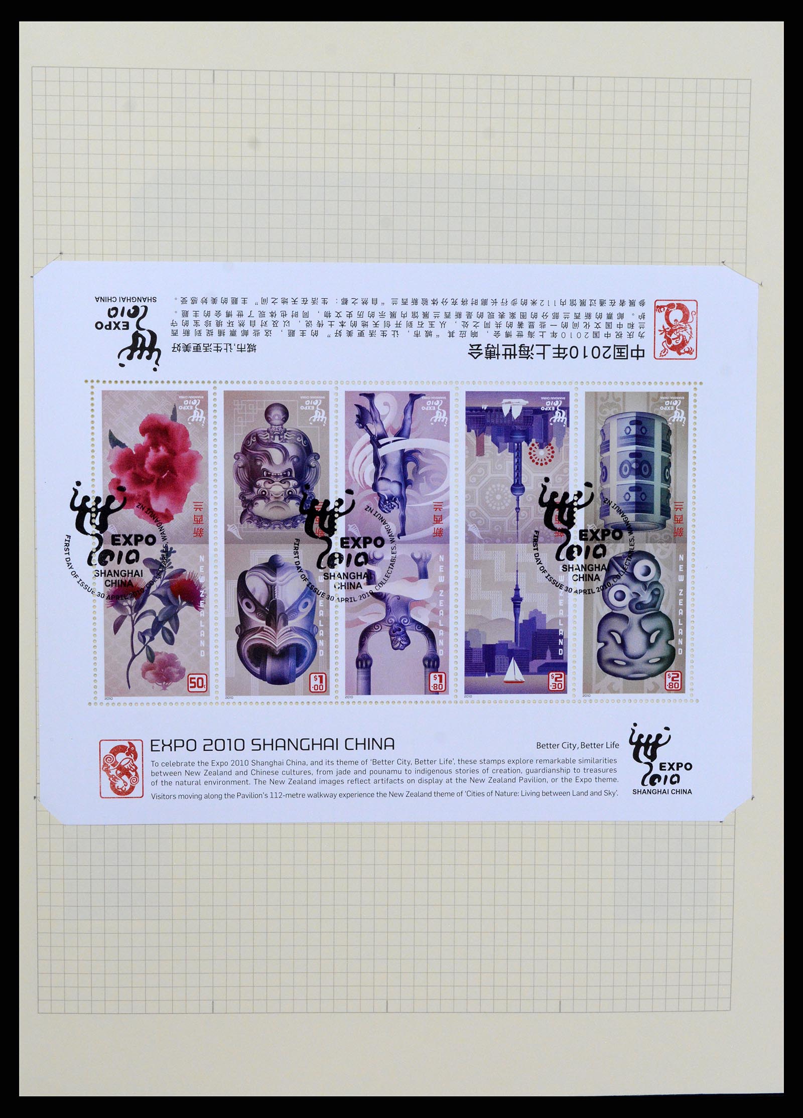 37608 443 - Postzegelverzameling 37608 Nieuw Zeeland 1874-2014.