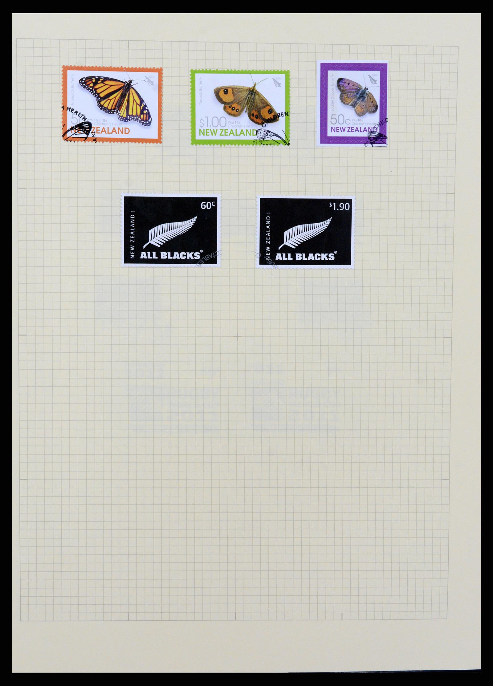 37608 446 - Stamp collection 37608 New Zealand 1874-2014.