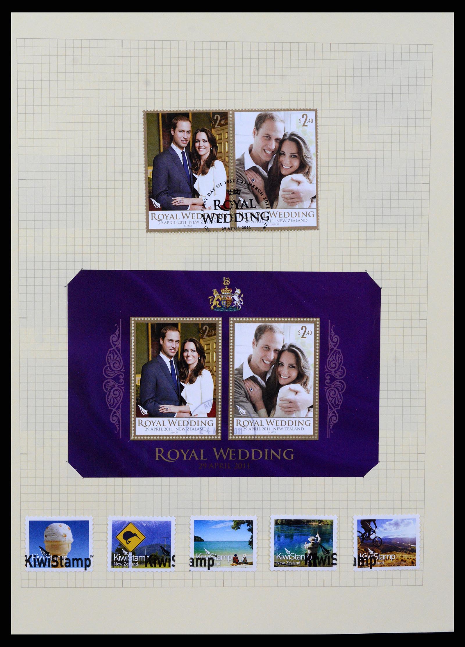 37608 451 - Postzegelverzameling 37608 Nieuw Zeeland 1874-2014.