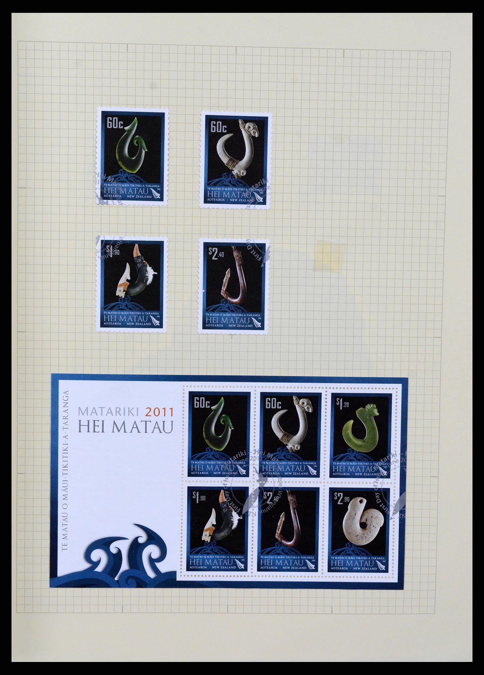37608 453 - Postzegelverzameling 37608 Nieuw Zeeland 1874-2014.