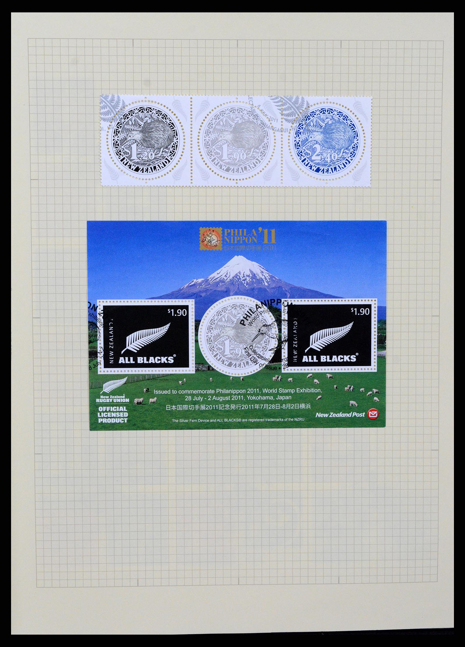37608 455 - Stamp collection 37608 New Zealand 1874-2014.