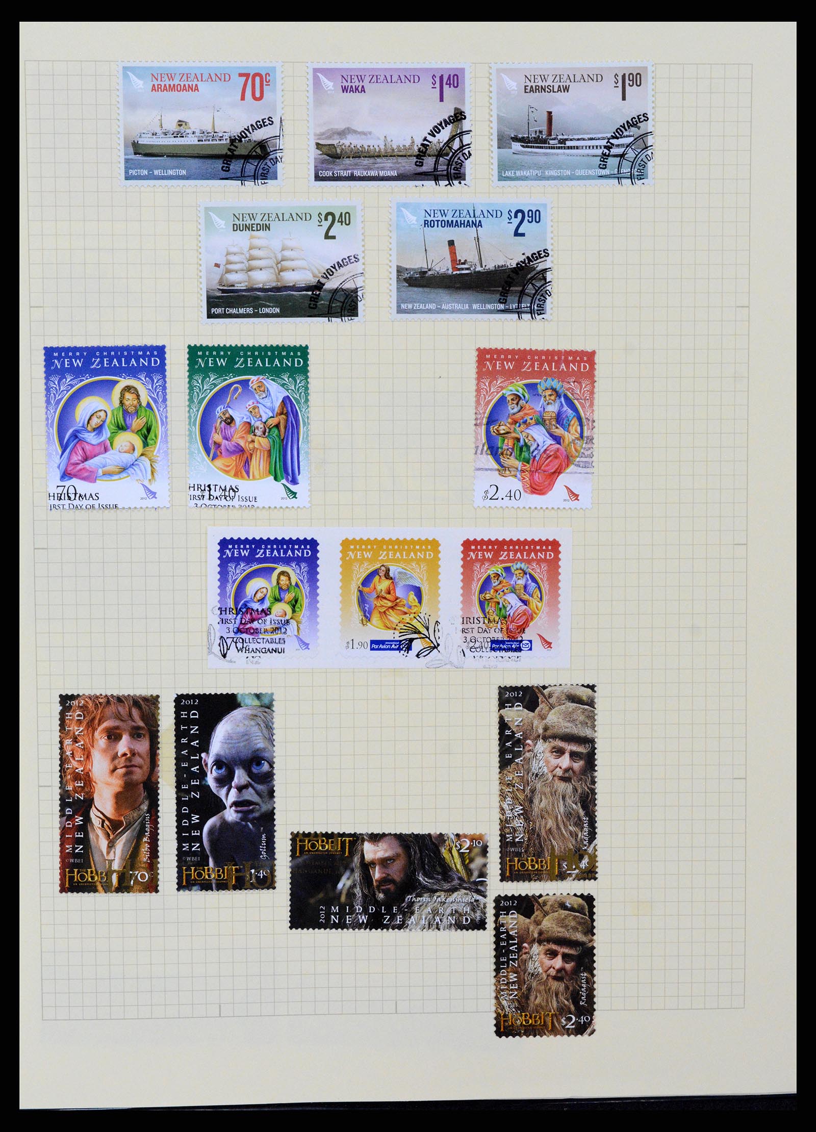 37608 461 - Stamp collection 37608 New Zealand 1874-2014.