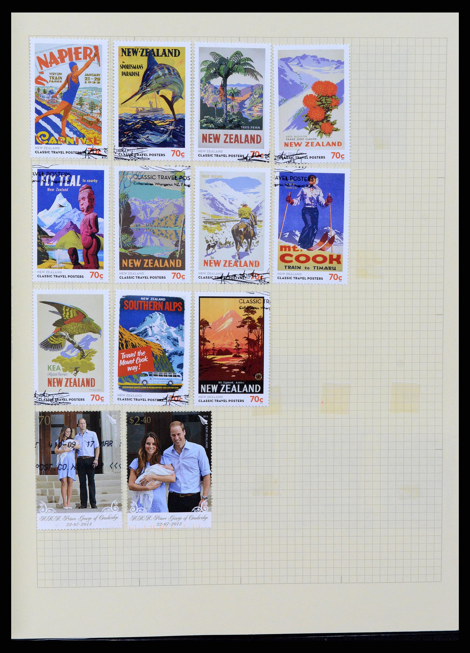 37608 463 - Stamp collection 37608 New Zealand 1874-2014.