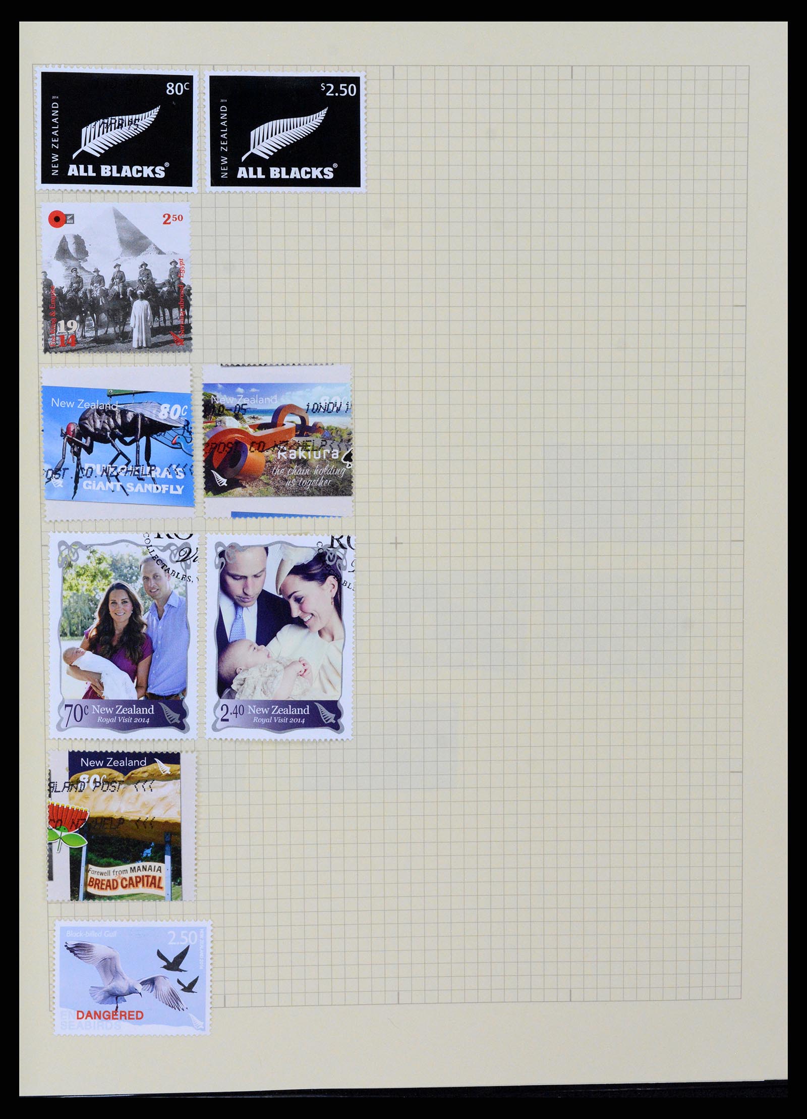 37608 465 - Stamp collection 37608 New Zealand 1874-2014.