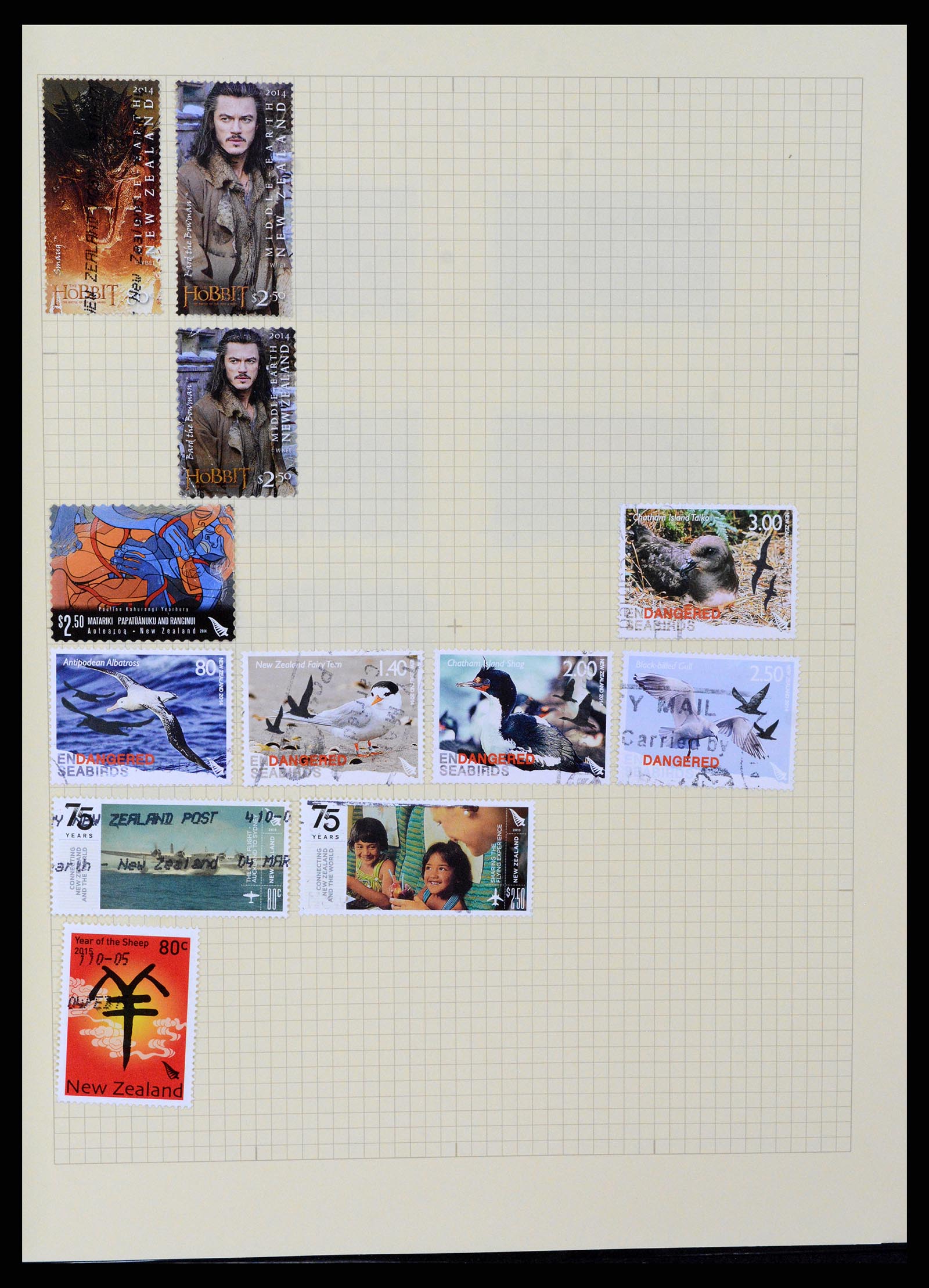 37608 466 - Stamp collection 37608 New Zealand 1874-2014.