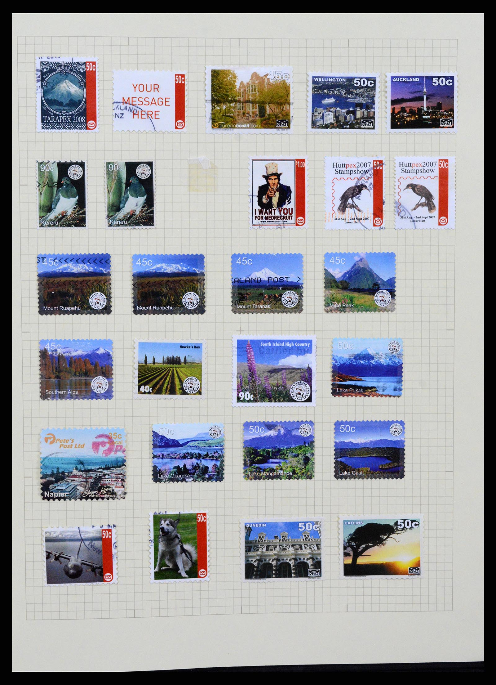 37608 472 - Stamp collection 37608 New Zealand 1874-2014.
