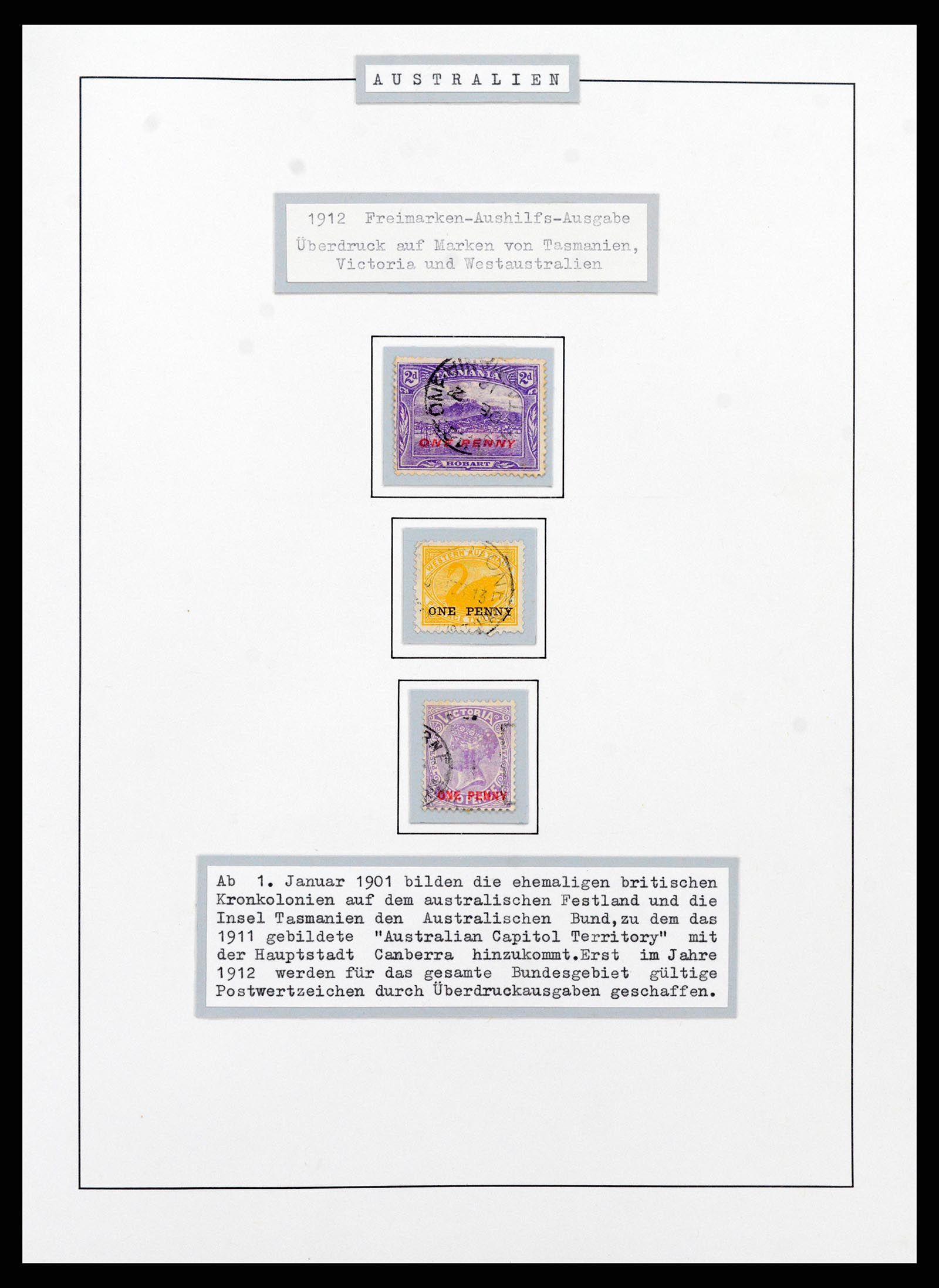 37609 0001 - Stamp collection 37609 Australia 1913-1999.