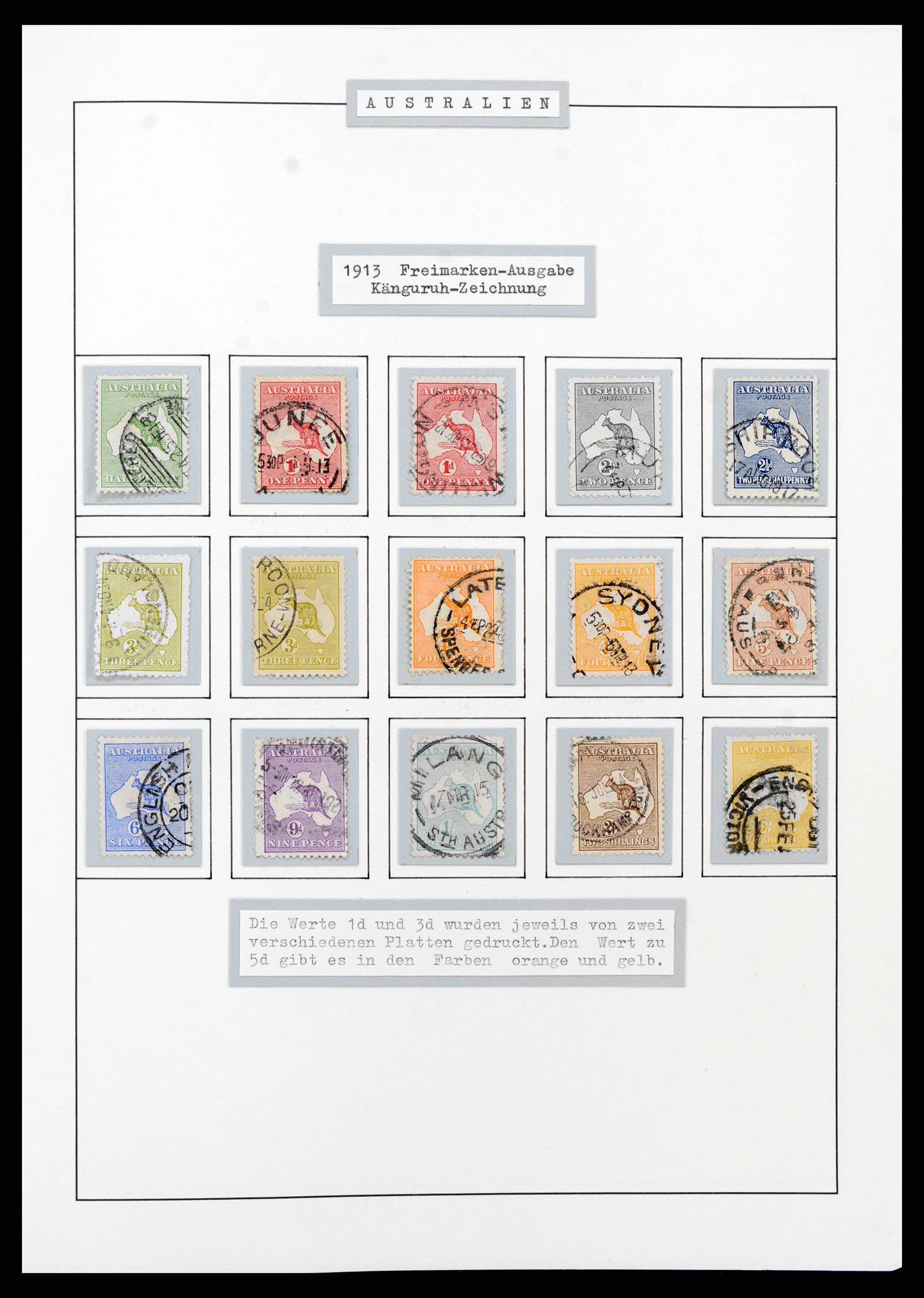 37609 0004 - Postzegelverzameling 37609 Australië 1913-1999.