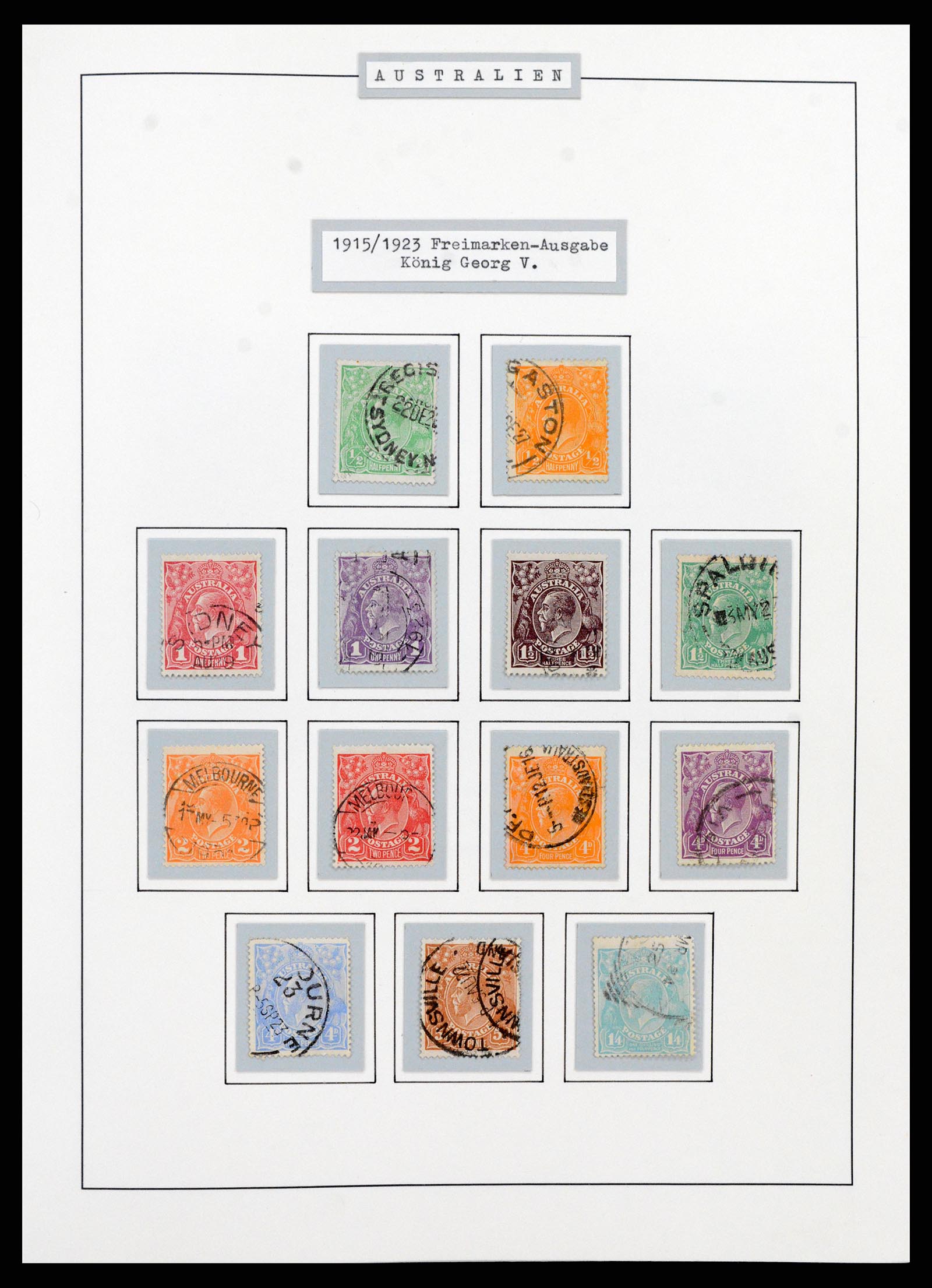 37609 0007 - Postzegelverzameling 37609 Australië 1913-1999.
