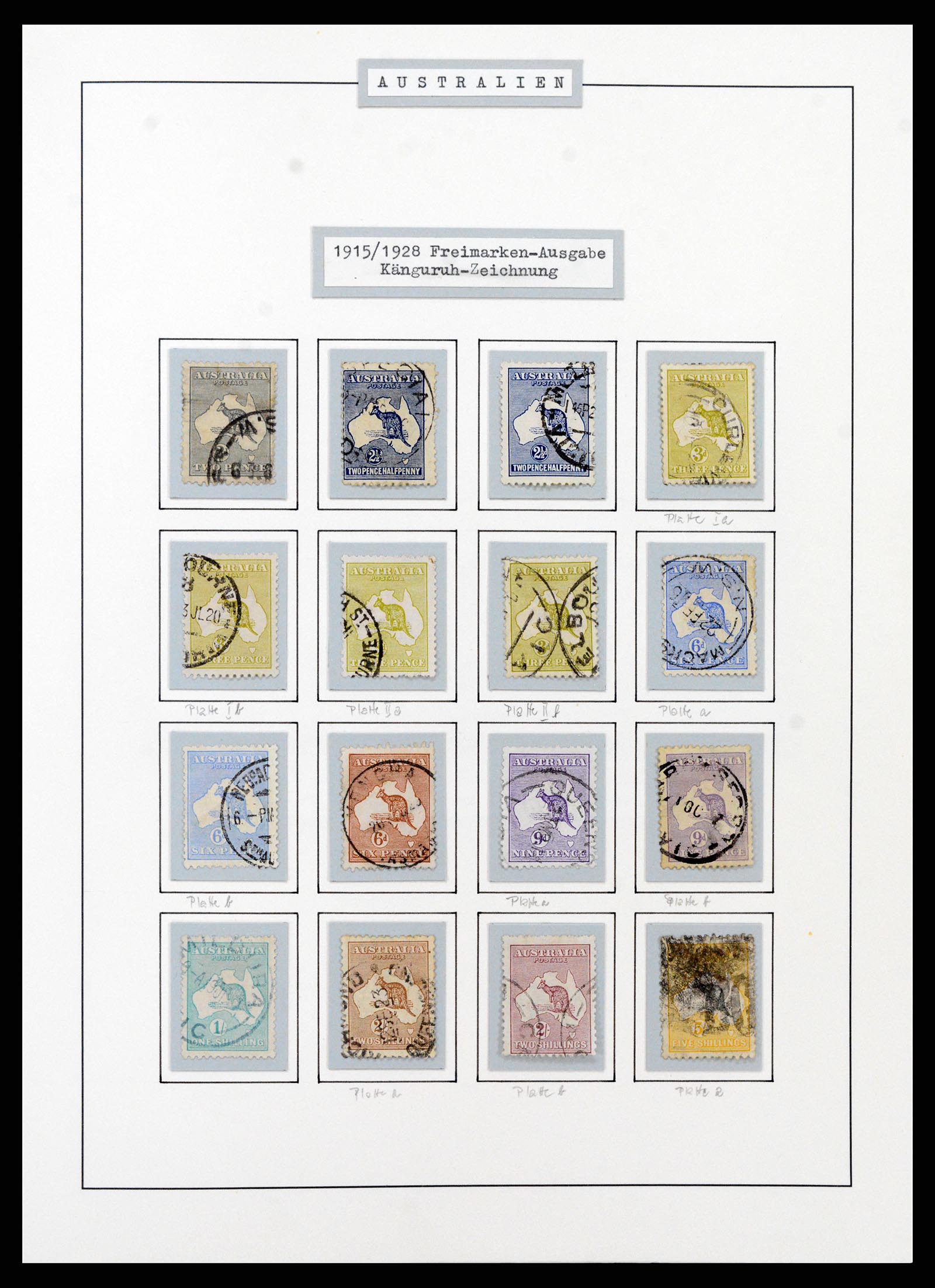 37609 0013 - Postzegelverzameling 37609 Australië 1913-1999.