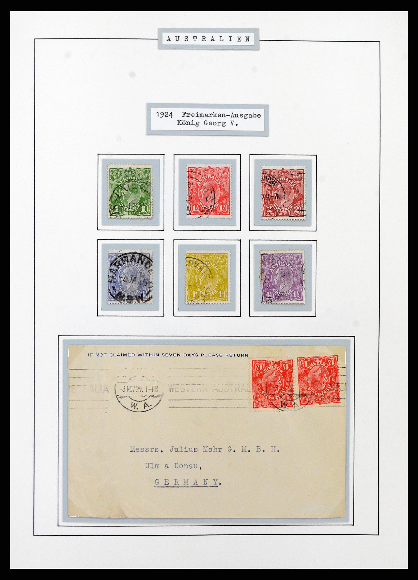 37609 0019 - Postzegelverzameling 37609 Australië 1913-1999.
