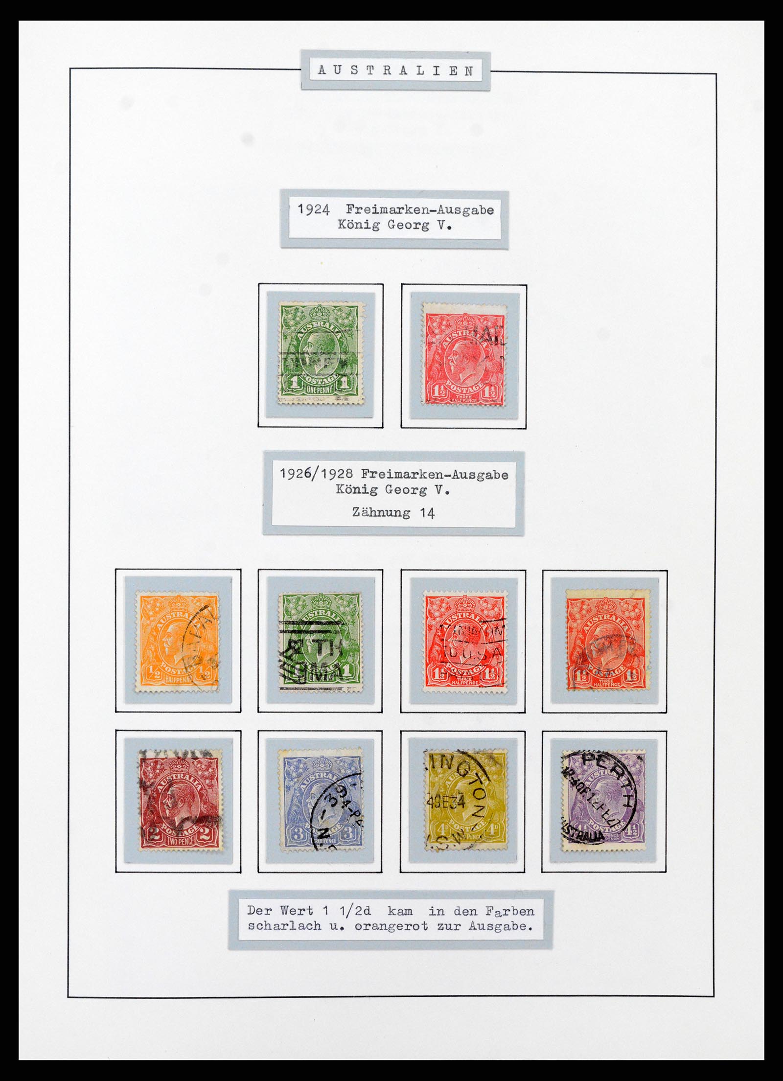 37609 0020 - Postzegelverzameling 37609 Australië 1913-1999.