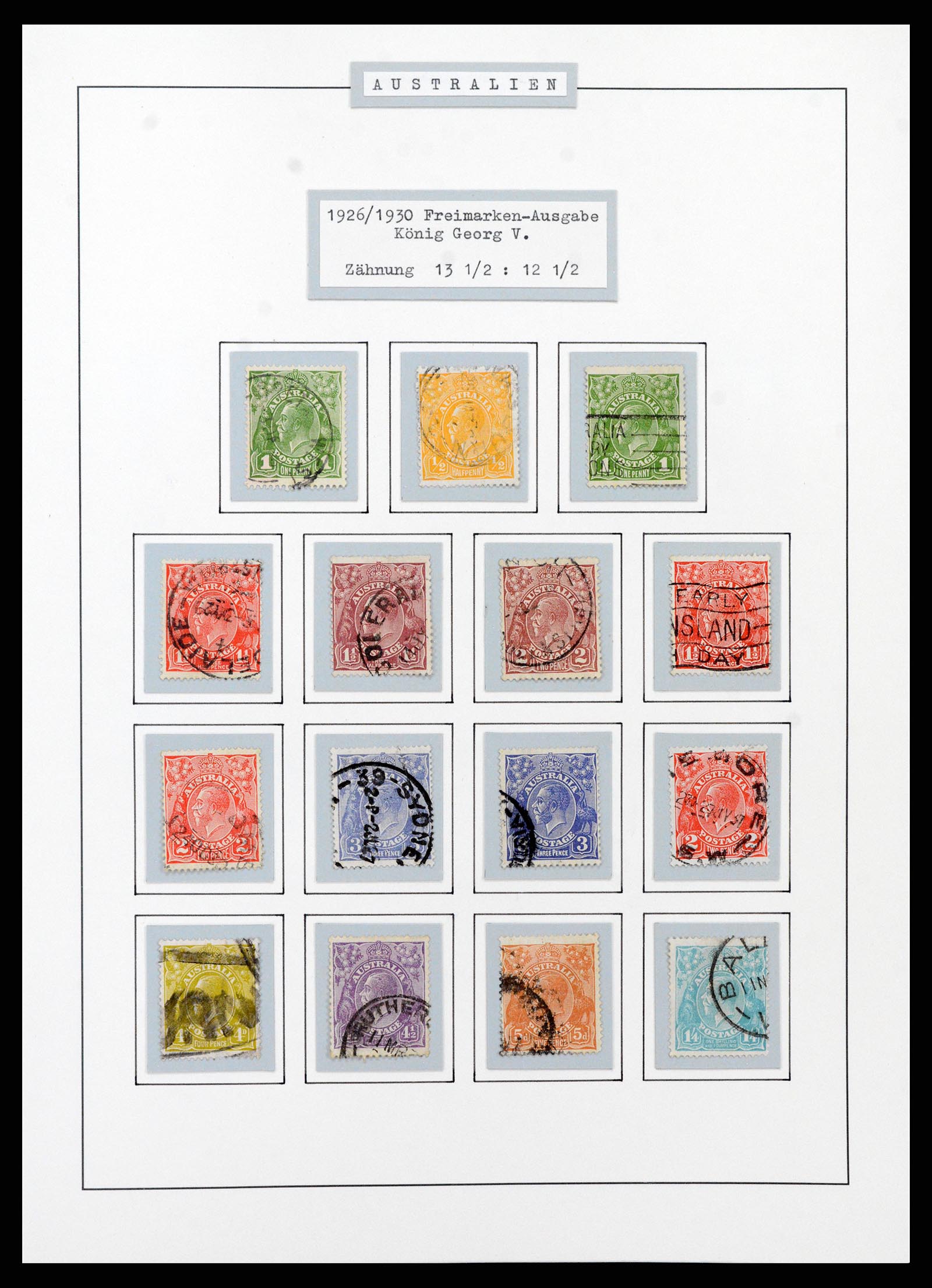 37609 0022 - Postzegelverzameling 37609 Australië 1913-1999.