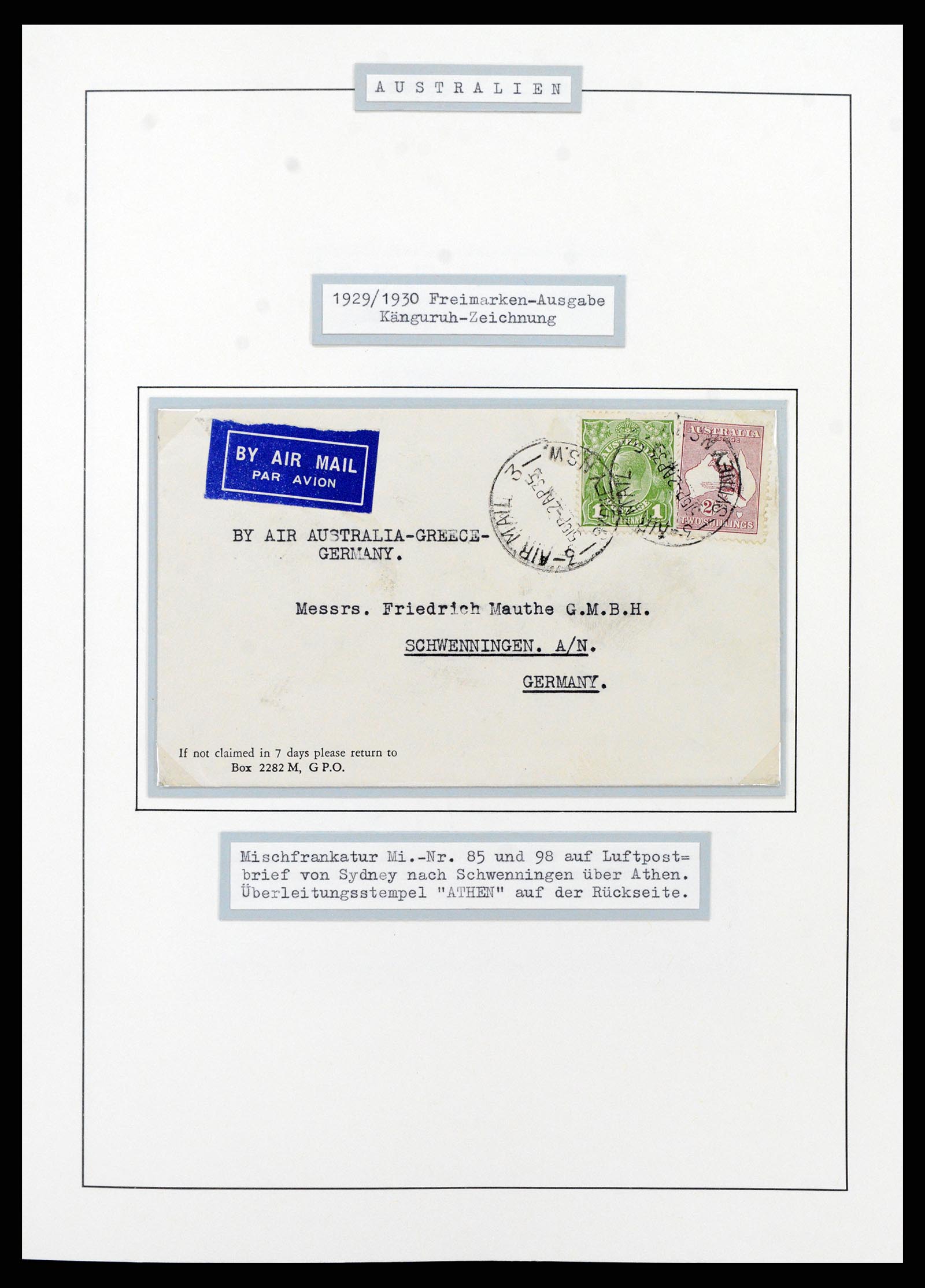 37609 0029 - Postzegelverzameling 37609 Australië 1913-1999.