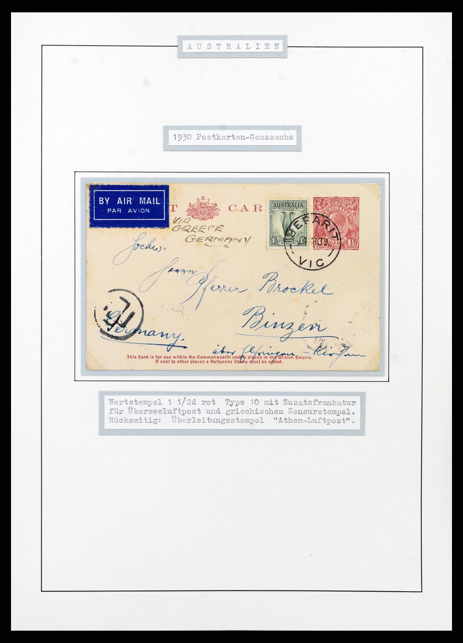 37609 0036 - Postzegelverzameling 37609 Australië 1913-1999.