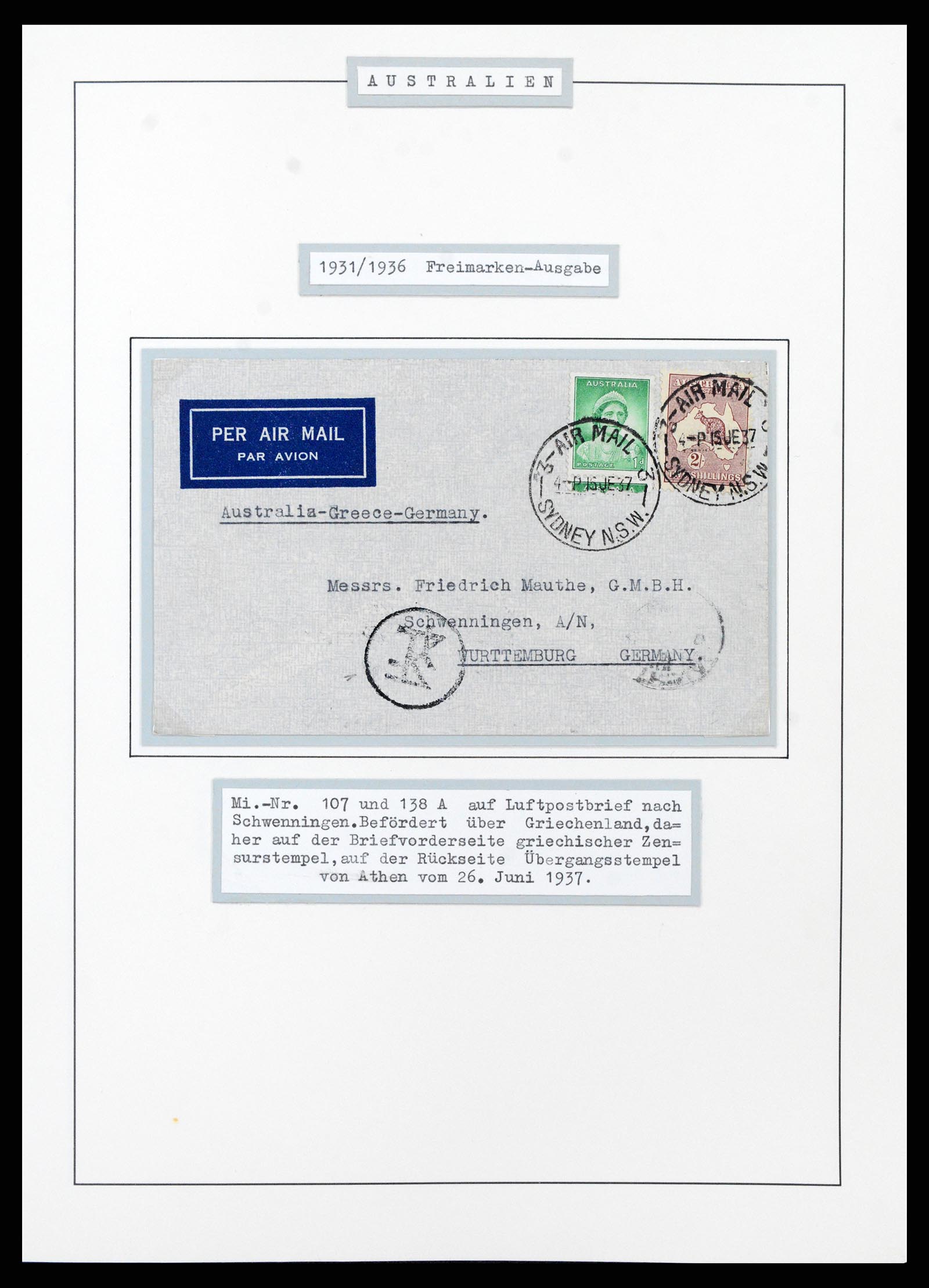 37609 0041 - Postzegelverzameling 37609 Australië 1913-1999.