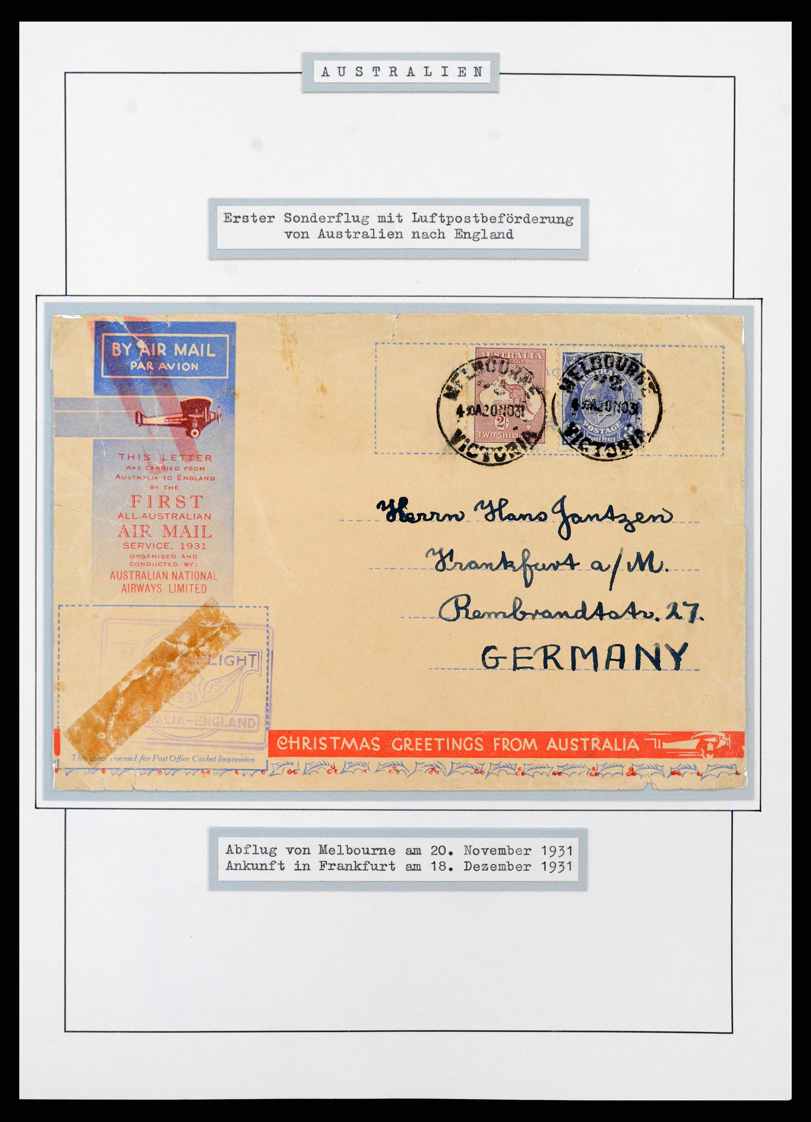 37609 0043 - Postzegelverzameling 37609 Australië 1913-1999.