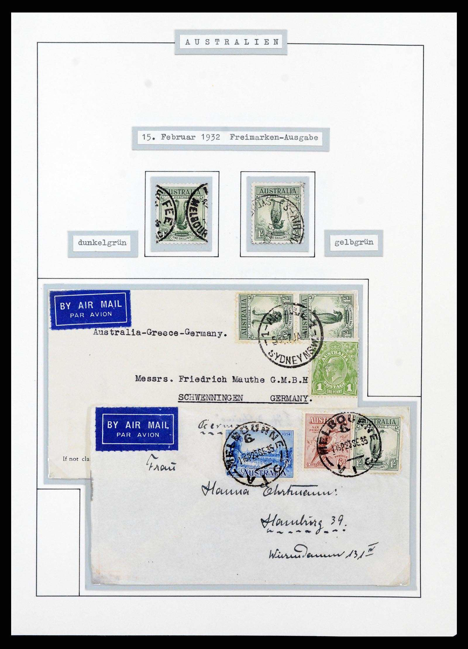 37609 0044 - Postzegelverzameling 37609 Australië 1913-1999.