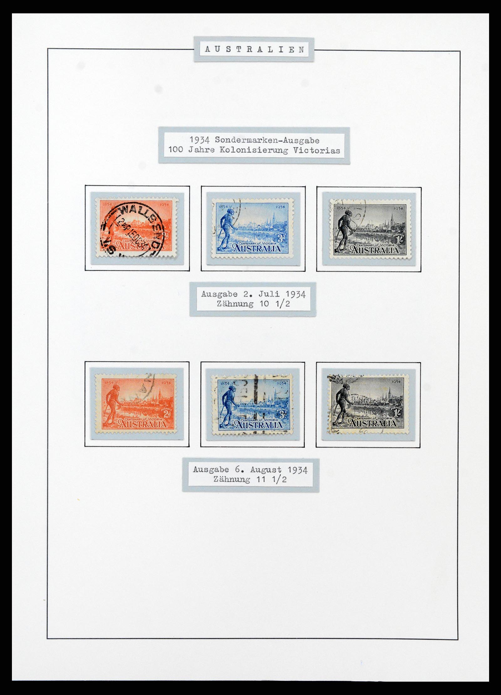 37609 0047 - Postzegelverzameling 37609 Australië 1913-1999.
