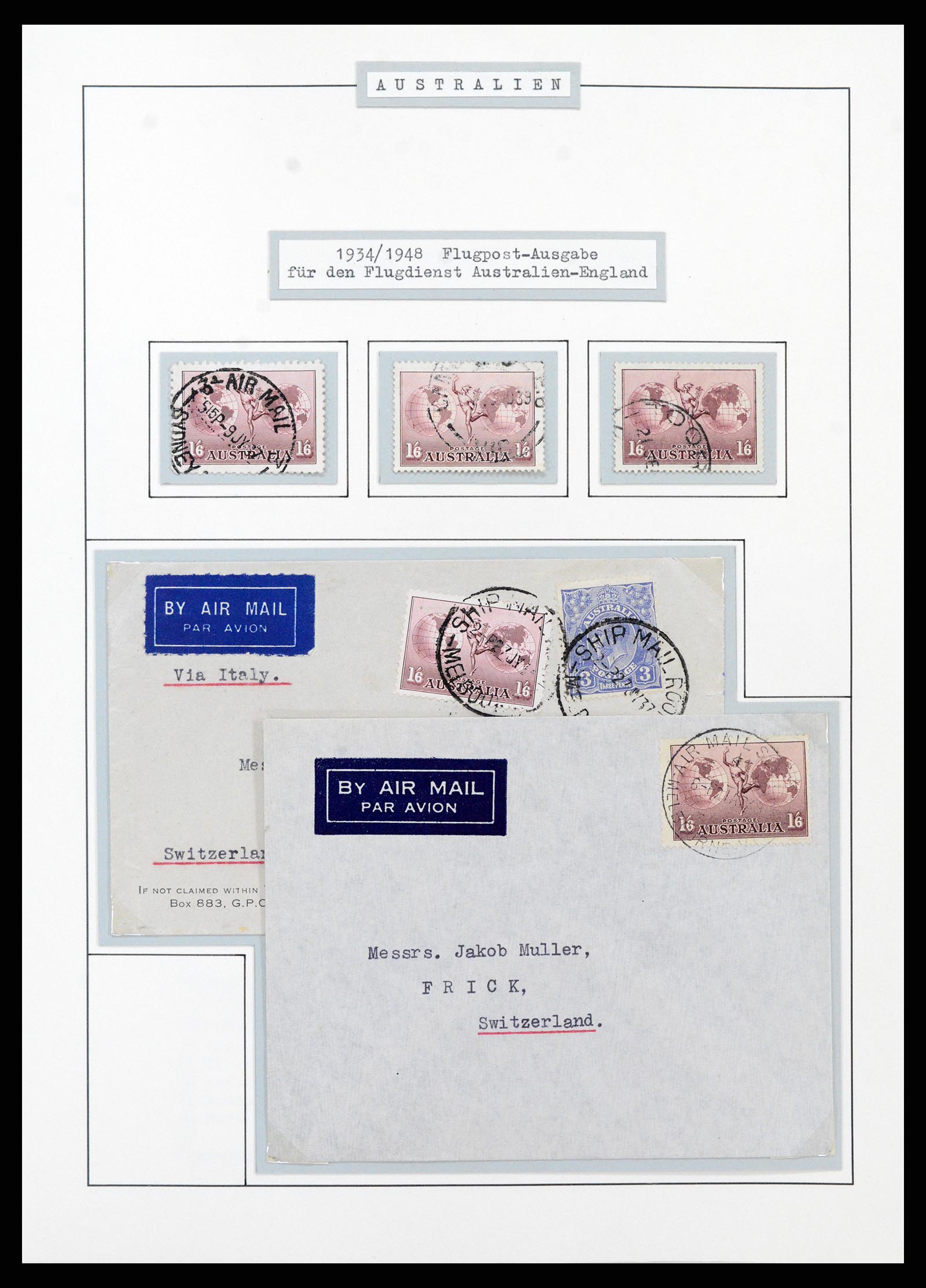 37609 0051 - Postzegelverzameling 37609 Australië 1913-1999.