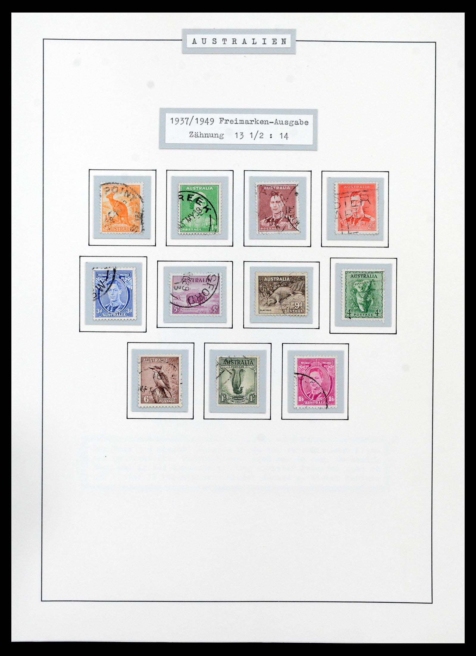 37609 0061 - Postzegelverzameling 37609 Australië 1913-1999.