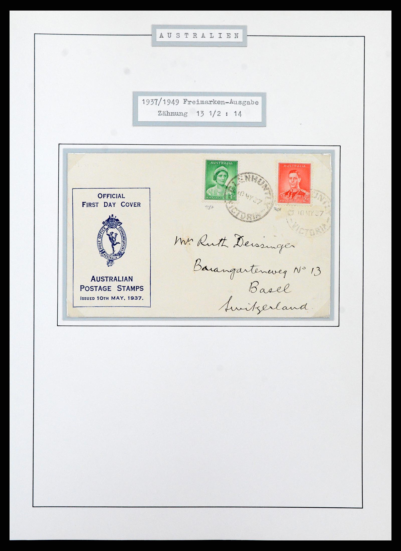 37609 0063 - Postzegelverzameling 37609 Australië 1913-1999.