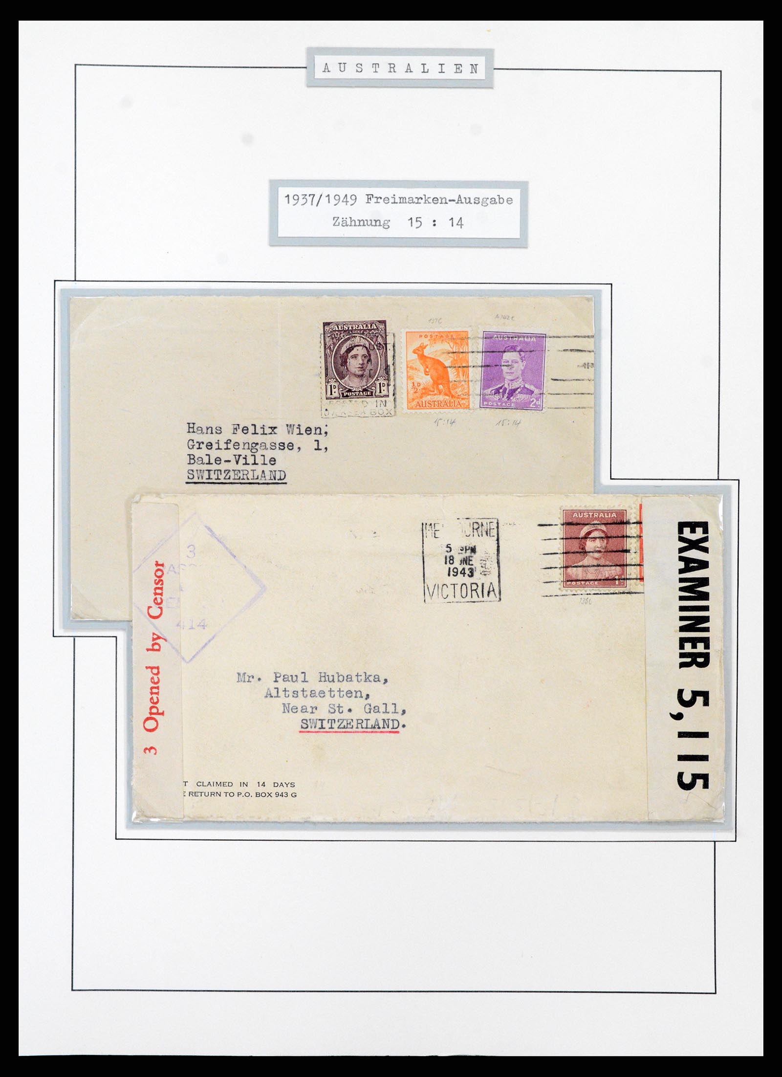 37609 0065 - Postzegelverzameling 37609 Australië 1913-1999.