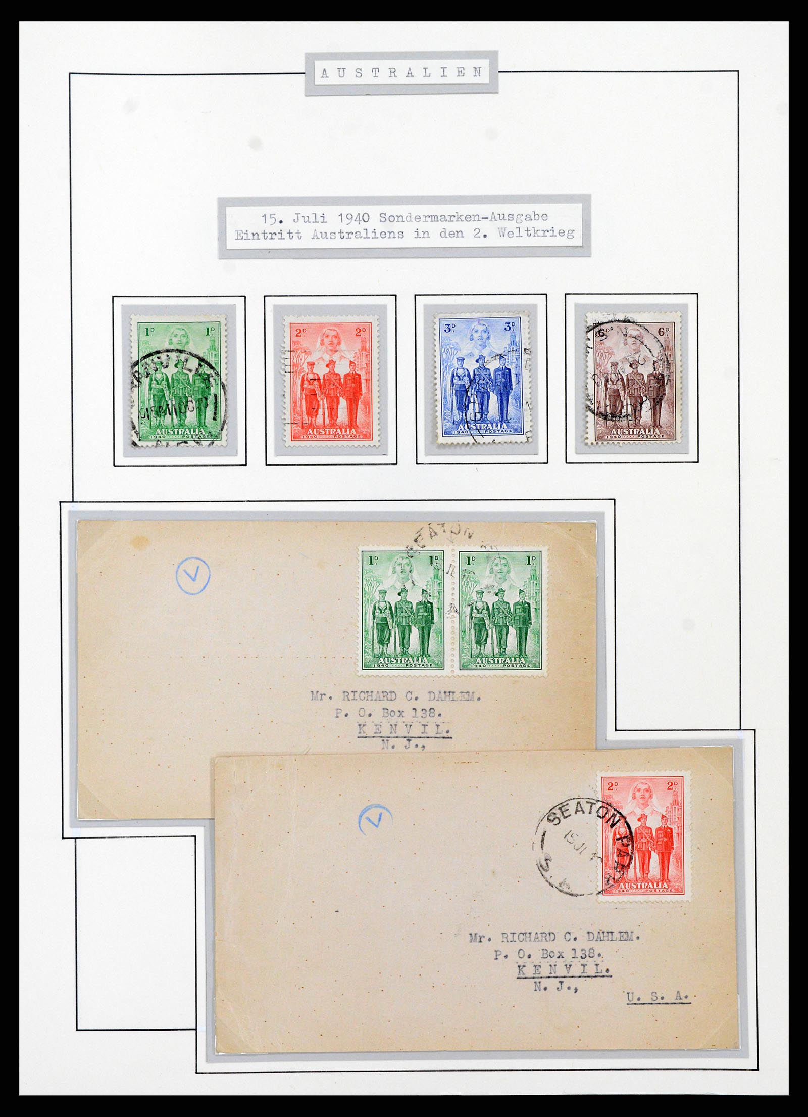 37609 0071 - Postzegelverzameling 37609 Australië 1913-1999.