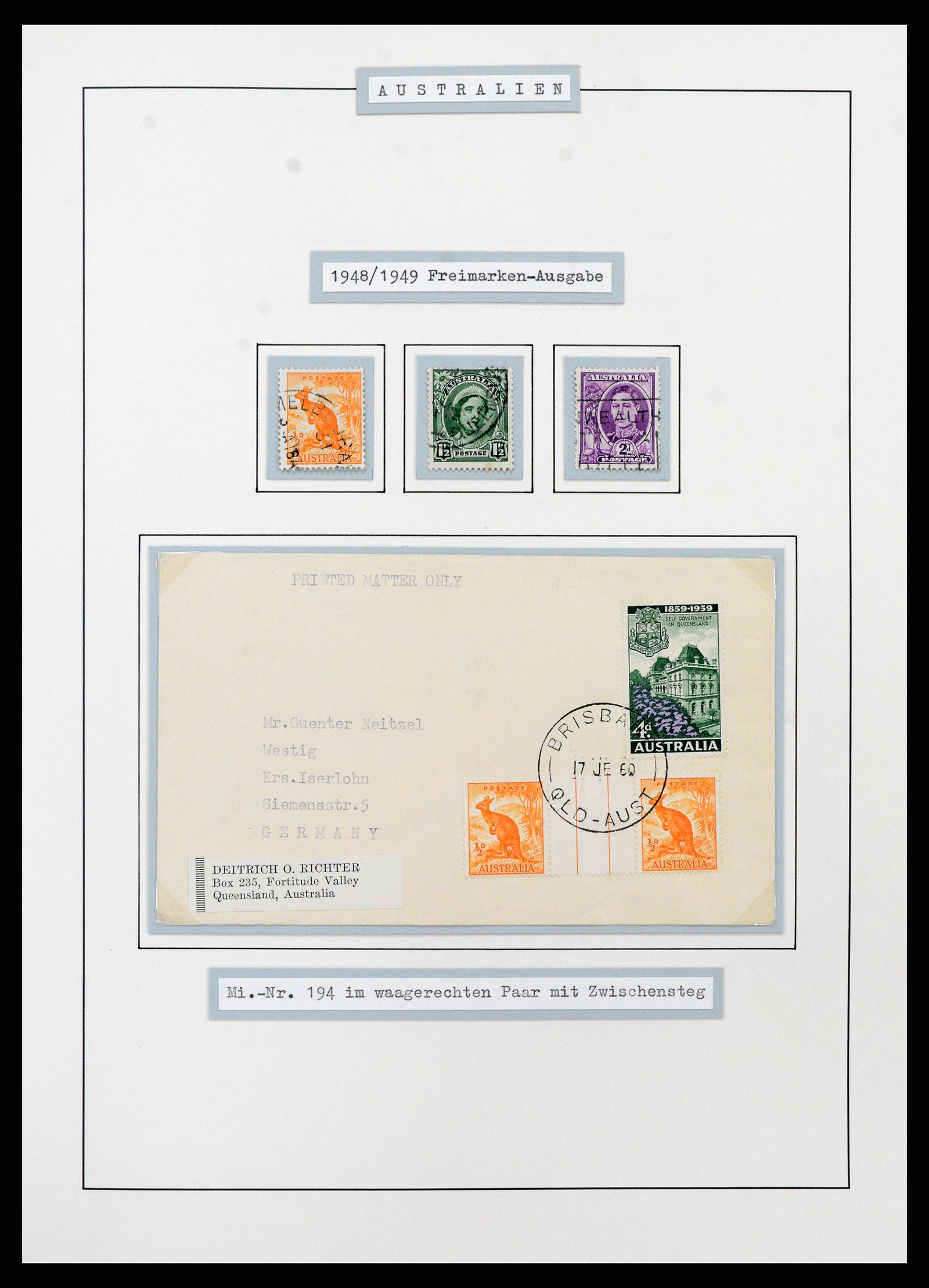 37609 0089 - Stamp collection 37609 Australia 1913-1999.