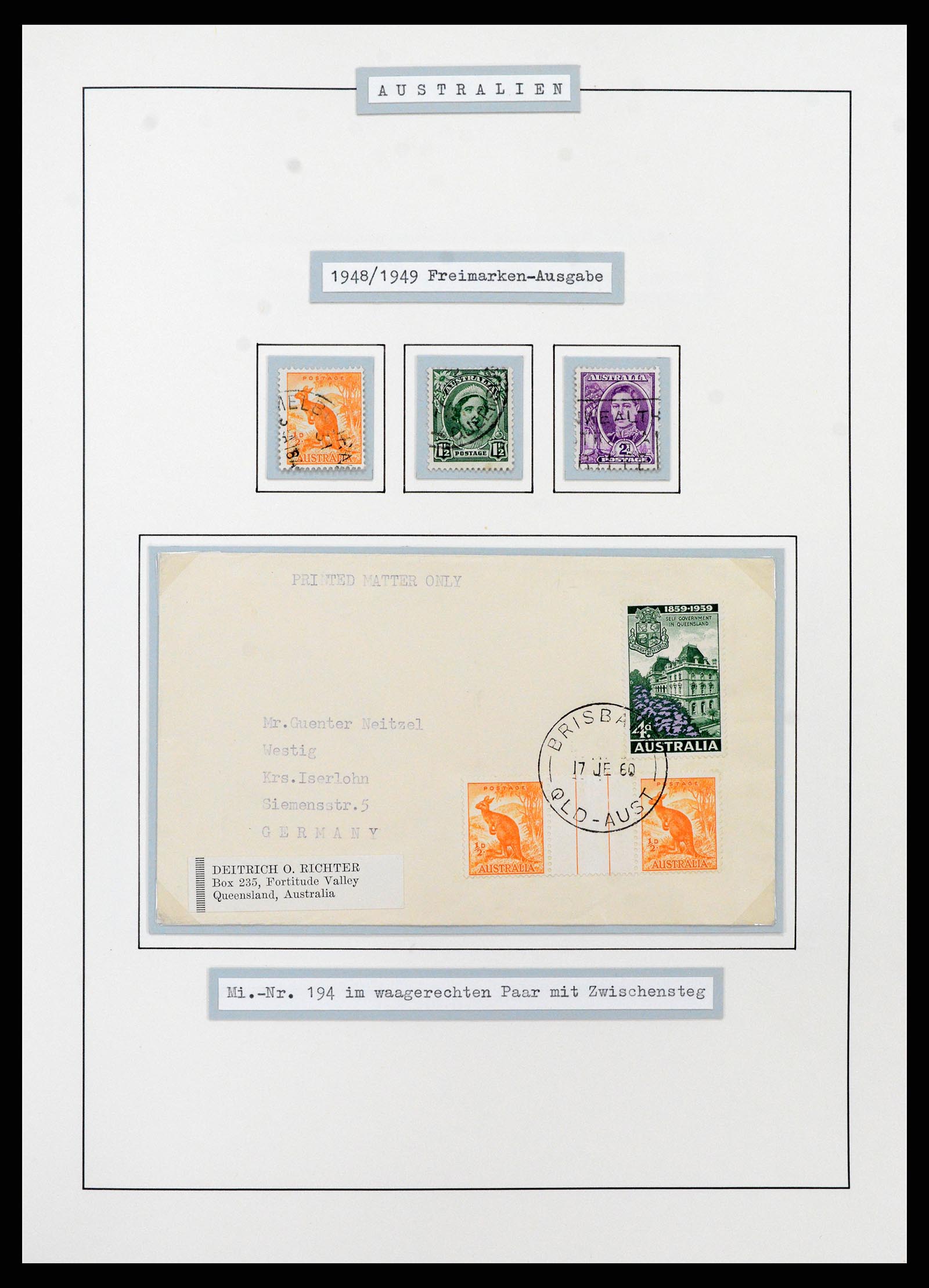 37609 0089 - Postzegelverzameling 37609 Australië 1913-1999.
