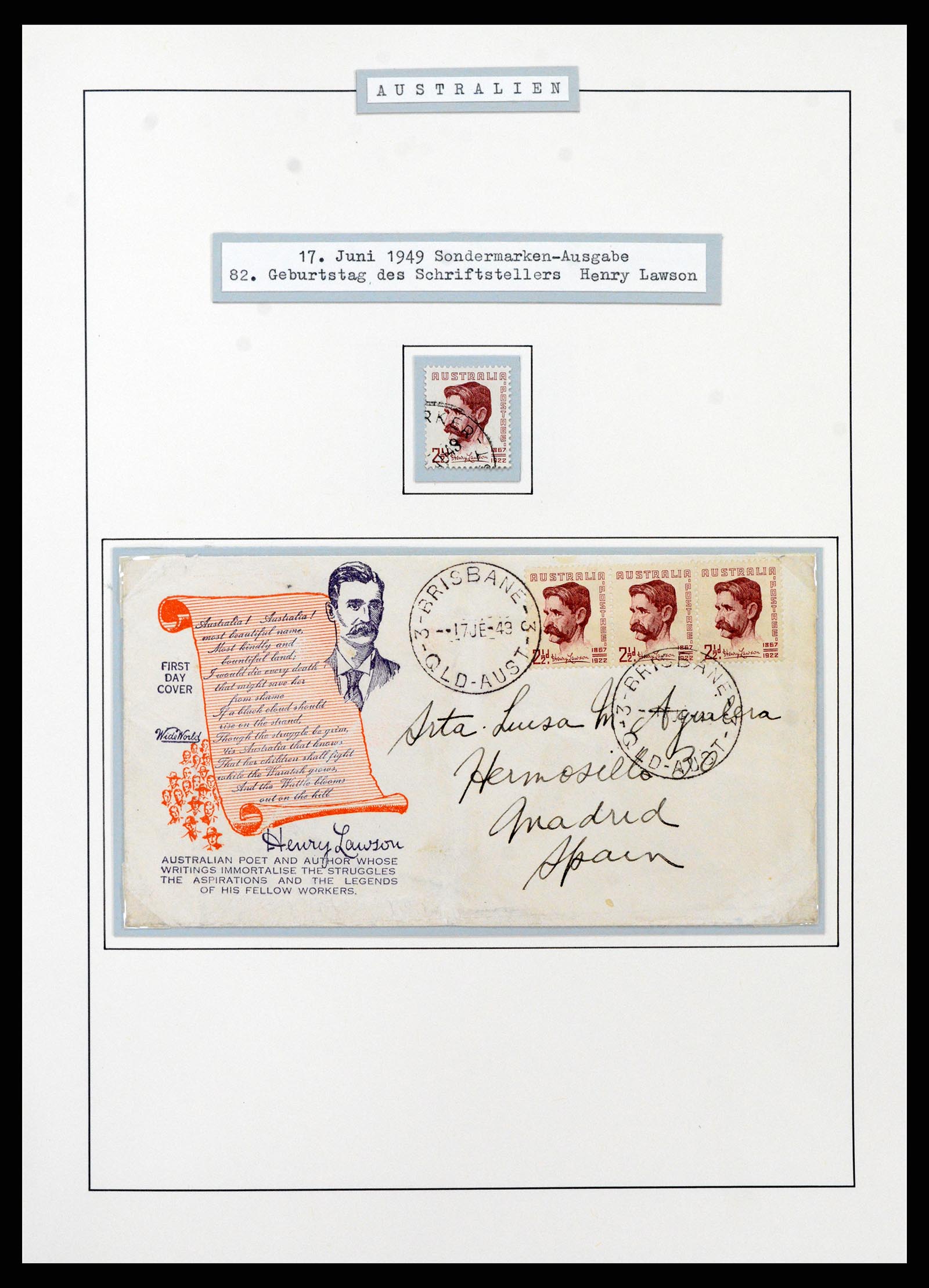37609 0090 - Postzegelverzameling 37609 Australië 1913-1999.