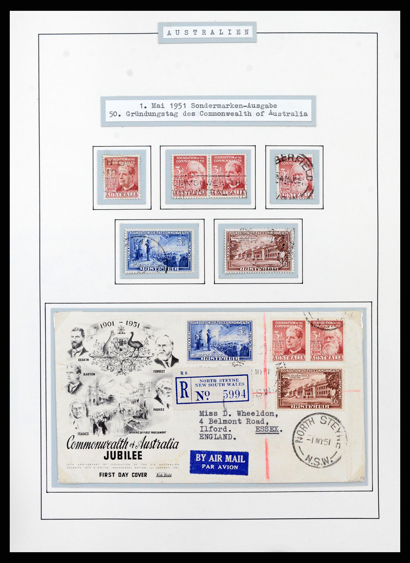 37609 0100 - Postzegelverzameling 37609 Australië 1913-1999.